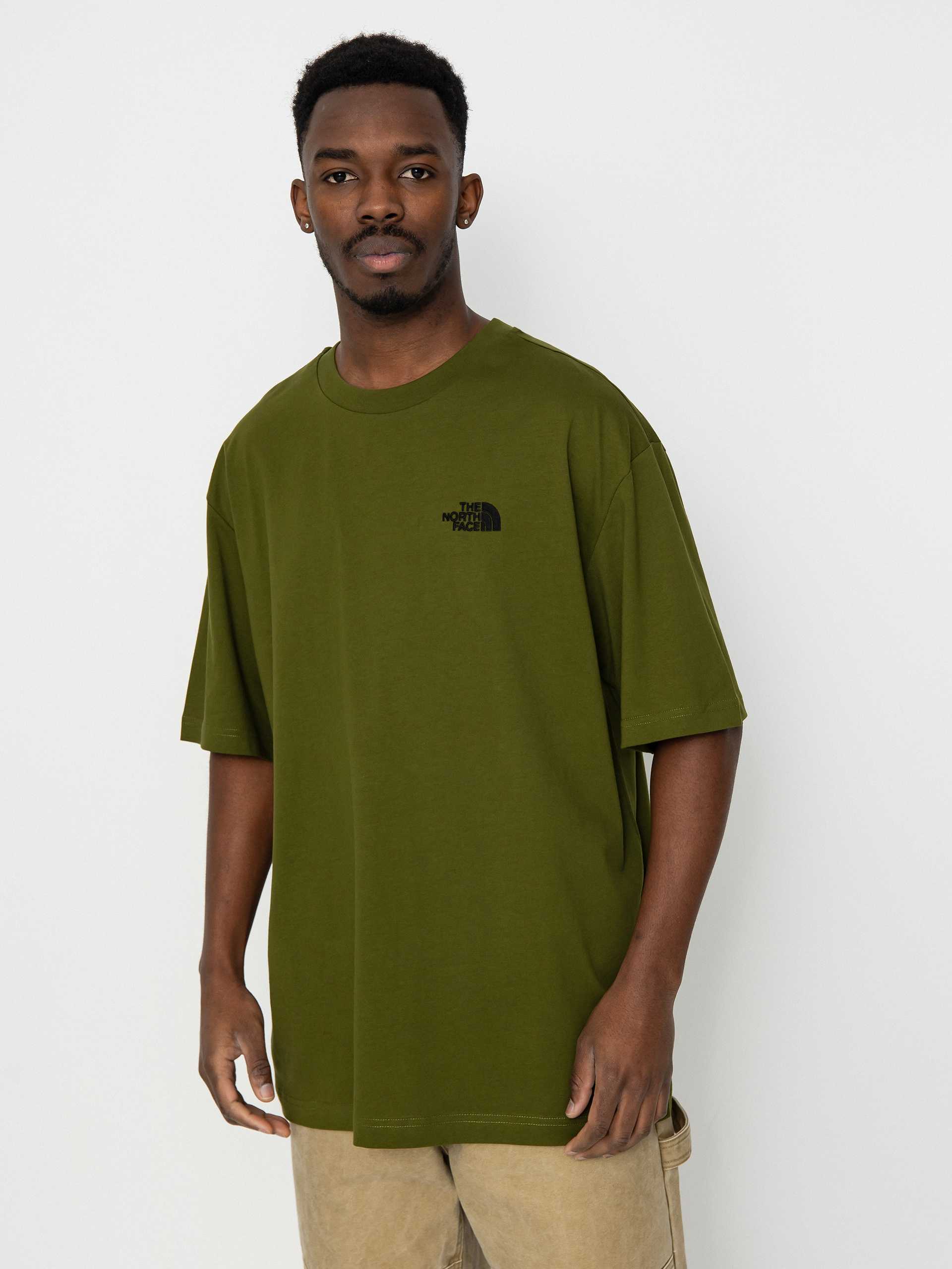 Green north shops face t shirt