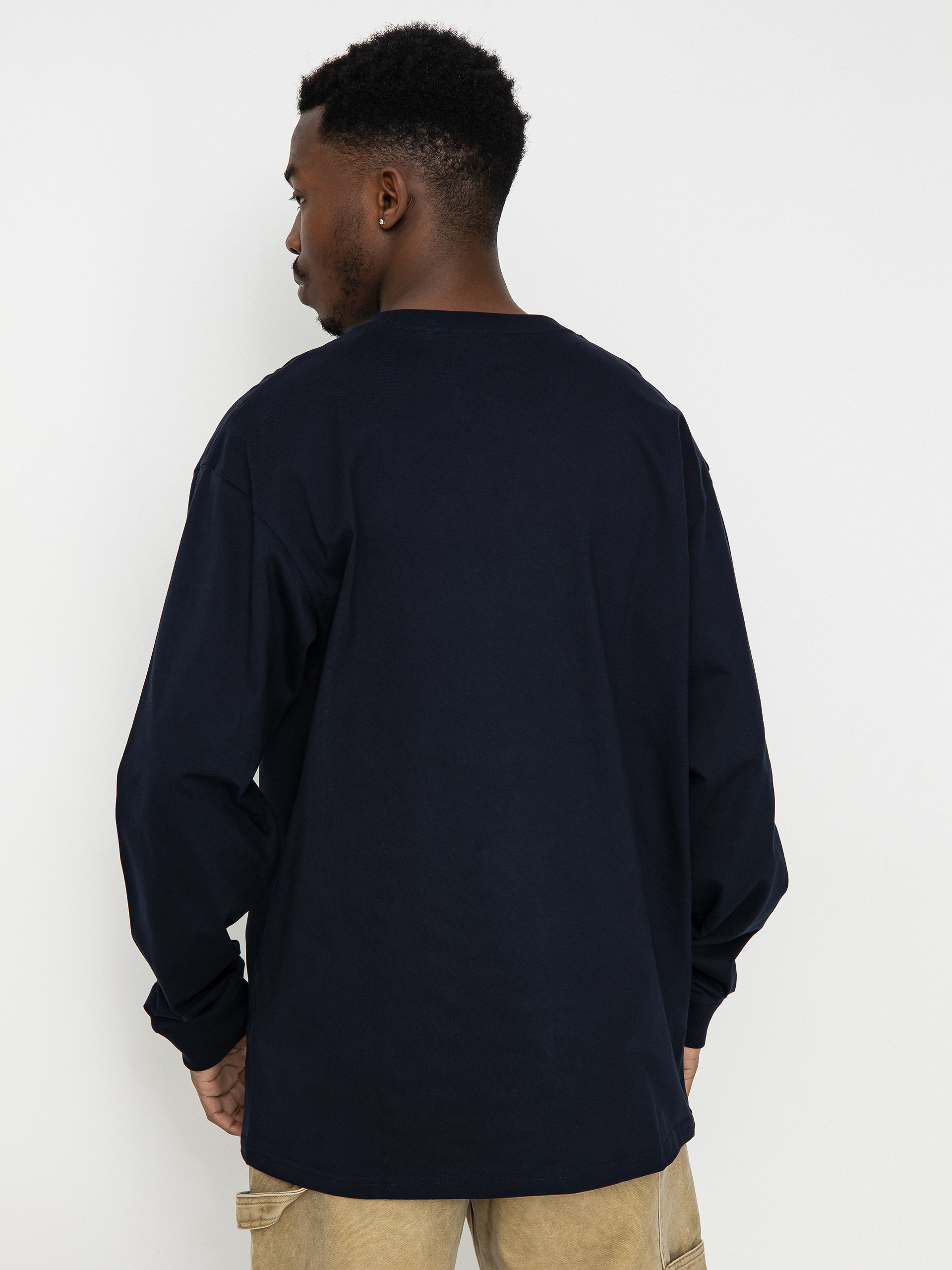 Carhartt WIP Chase Longsleeve (dark navy/gold)