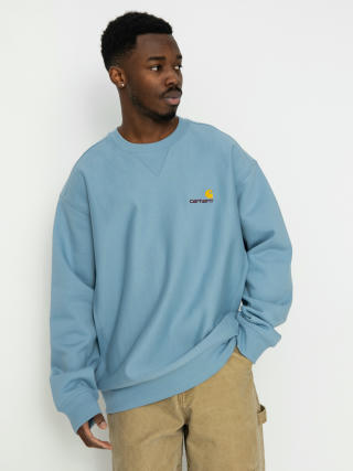 Carhartt WIP American Script Sweatshirt (frosted blue)