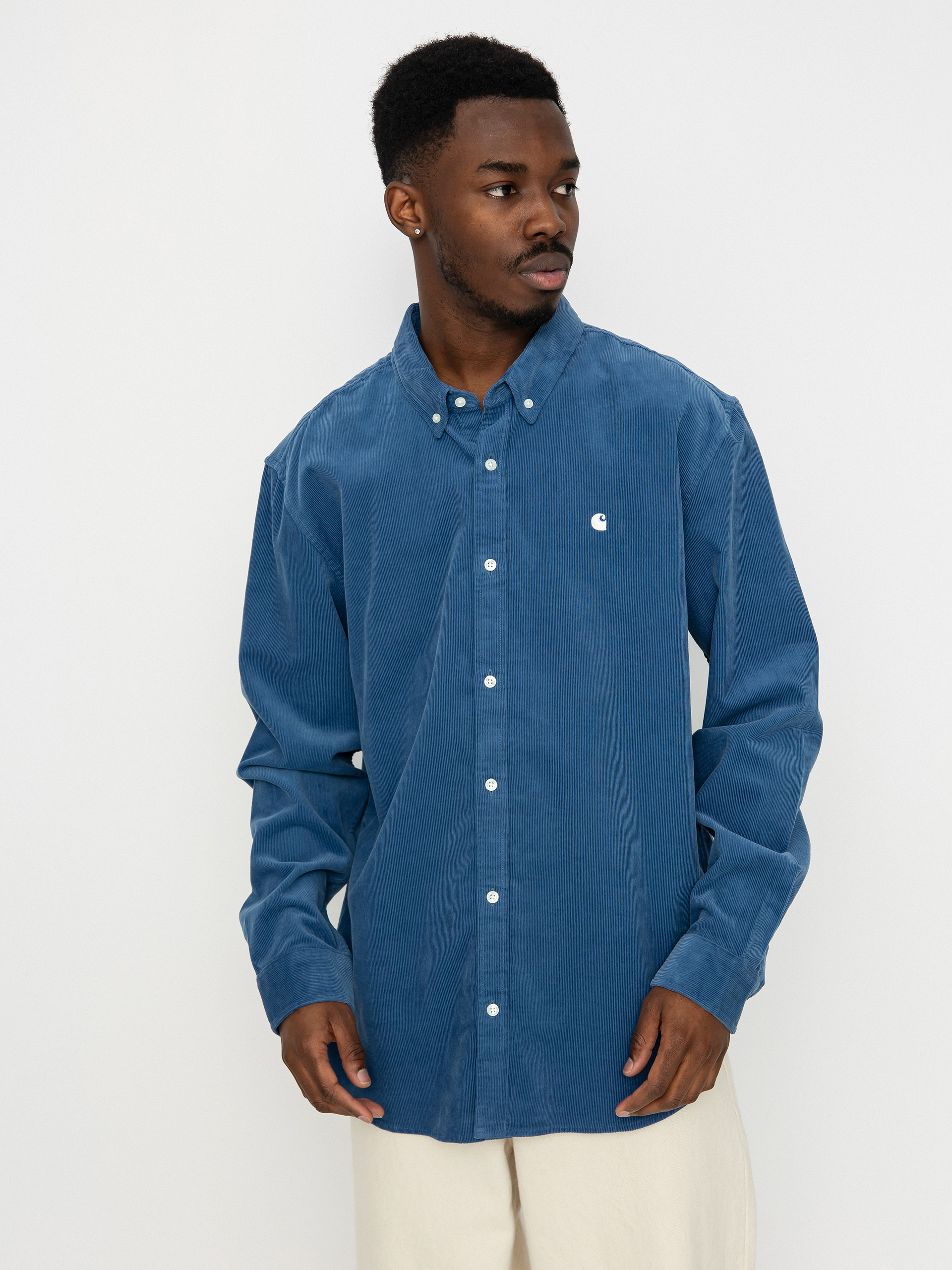 Carhartt WIP Madison Fine Cord Hemd (sorrent/wax)