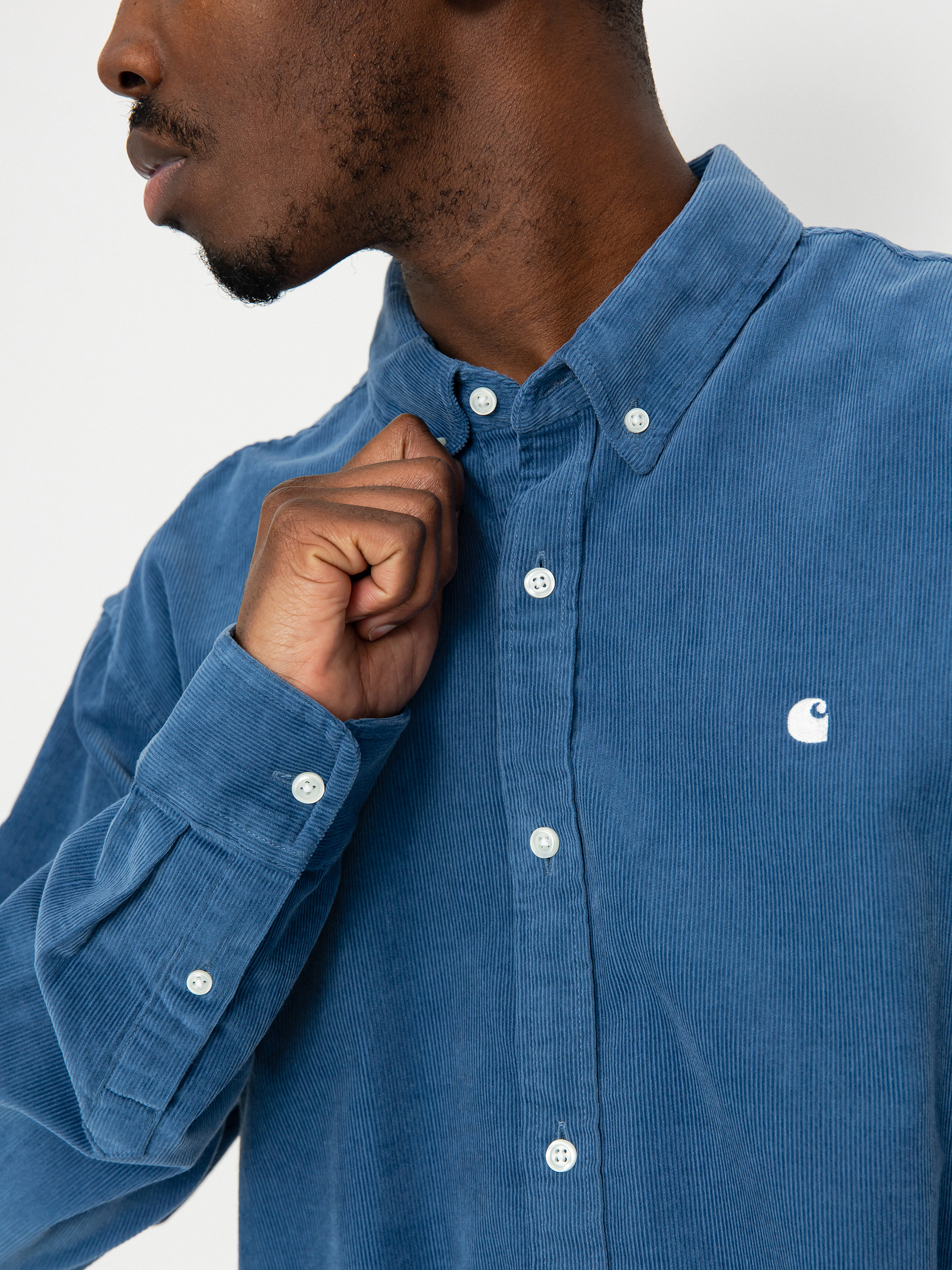 Carhartt WIP Madison Fine Cord Hemd (sorrent/wax)