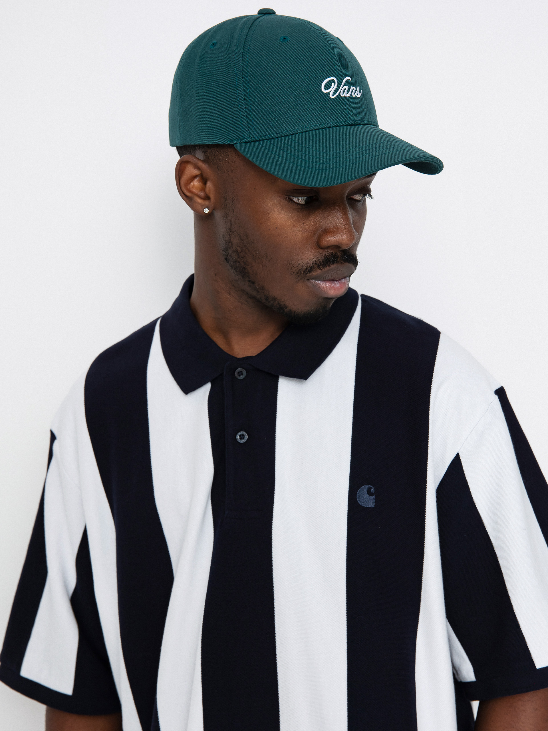 Carhartt WIP Hinton Polo t-shirt (hinton stripe/dark navy)