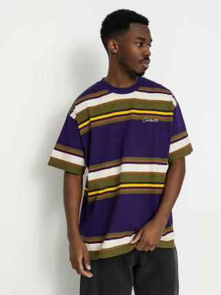 Carhartt WIP Morcom T-shirt (morcom stripe/tyrian)