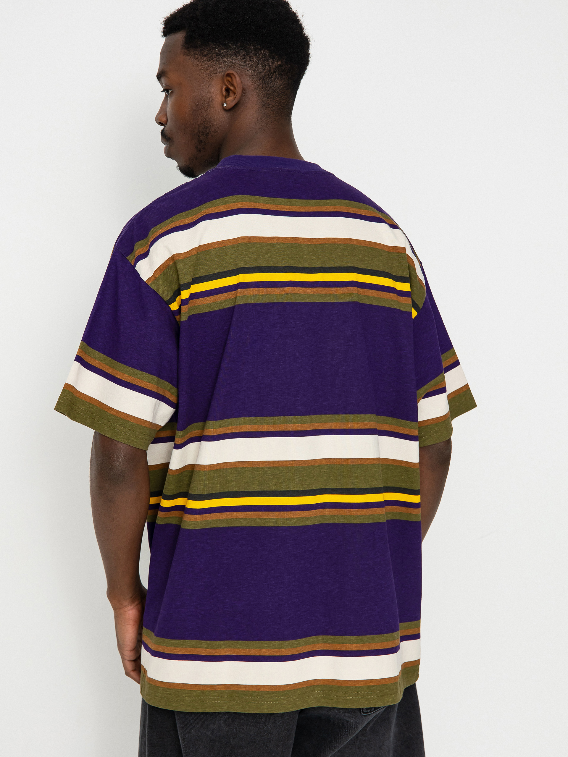 Carhartt WIP Morcom T-shirt (morcom stripe/tyrian)