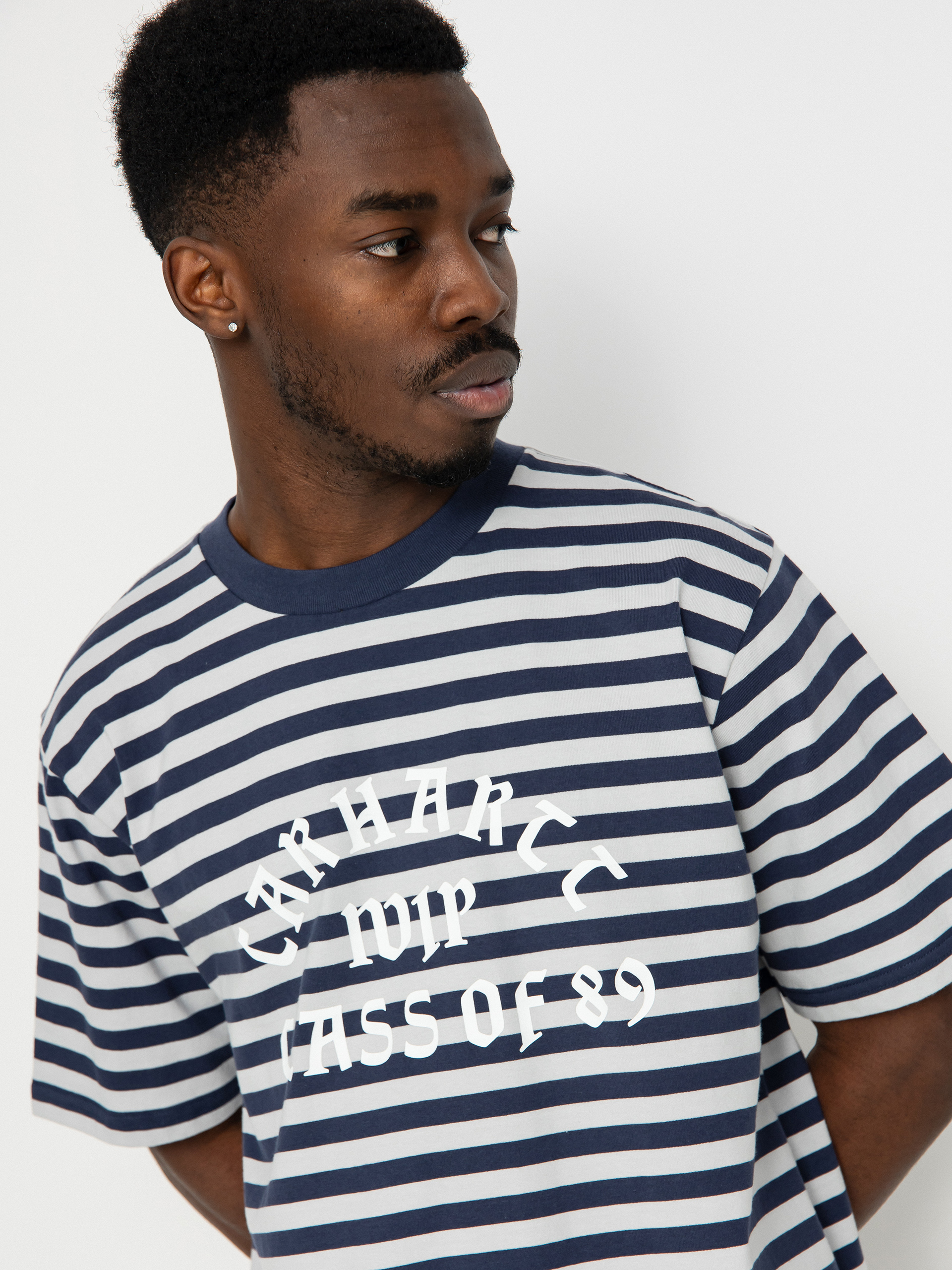 Carhartt WIP Scotty Athletic T-shirt (scotty stripe/blue/sonic silver)