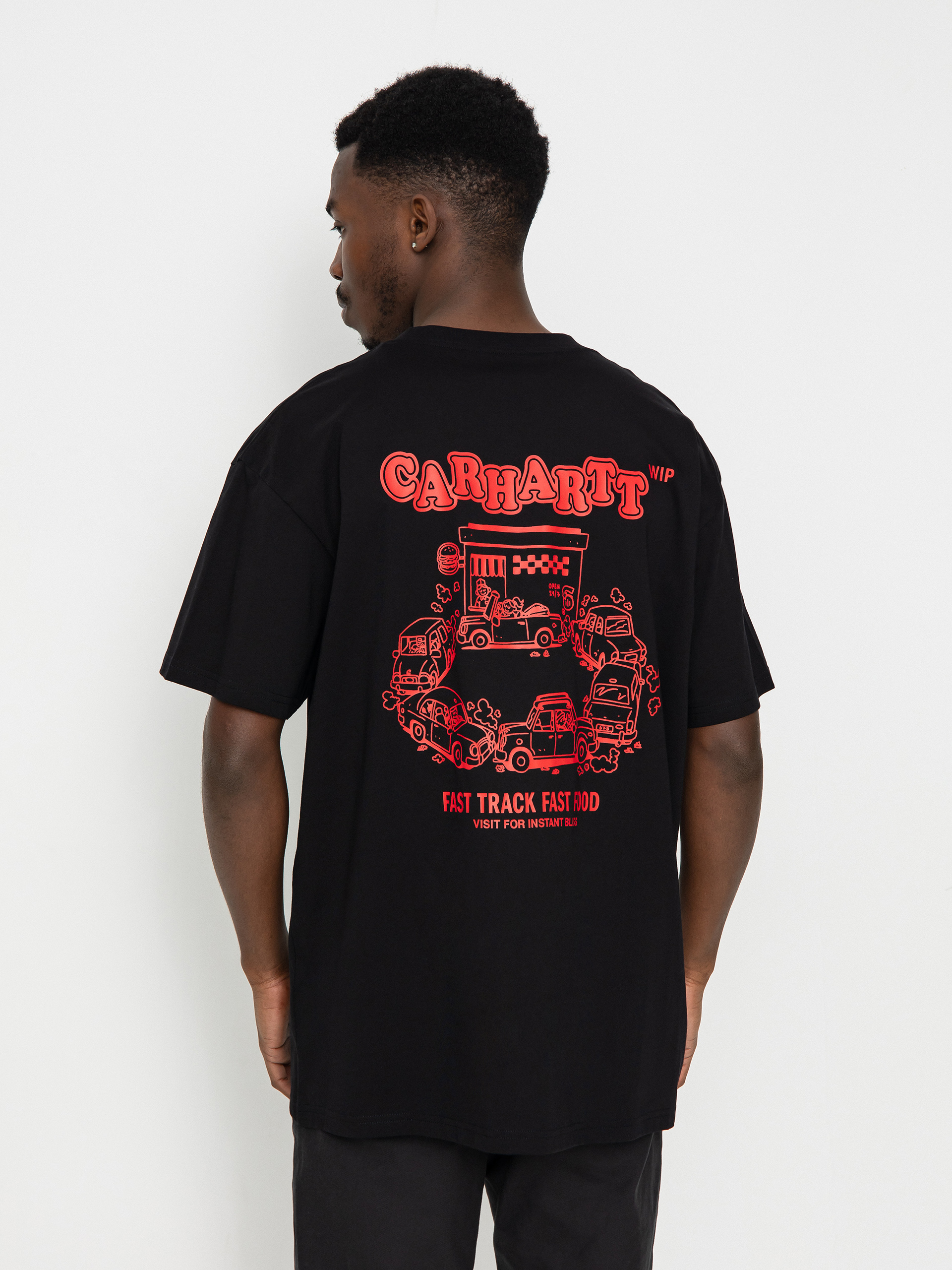 Carhartt WIP Fast Food T-shirt (black/red)