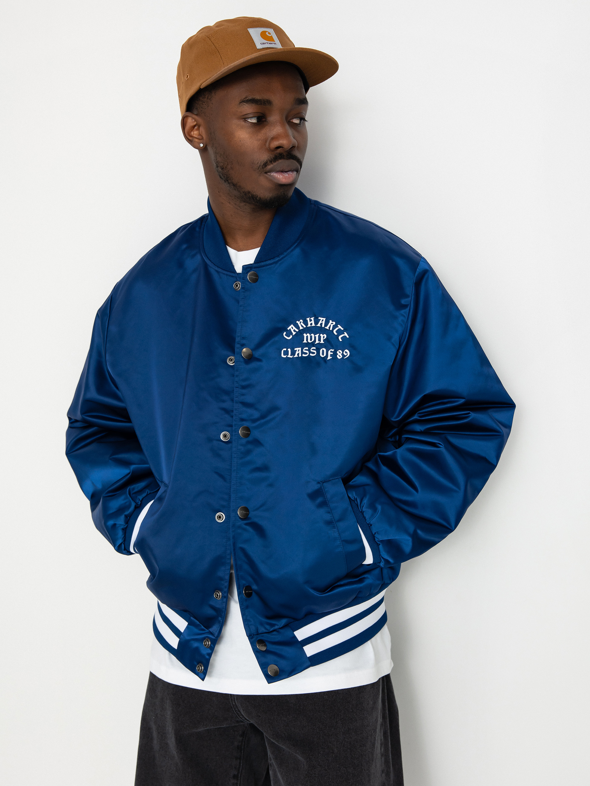 Carhartt WIP Class of 89 Bomber Jacket (elder/white)