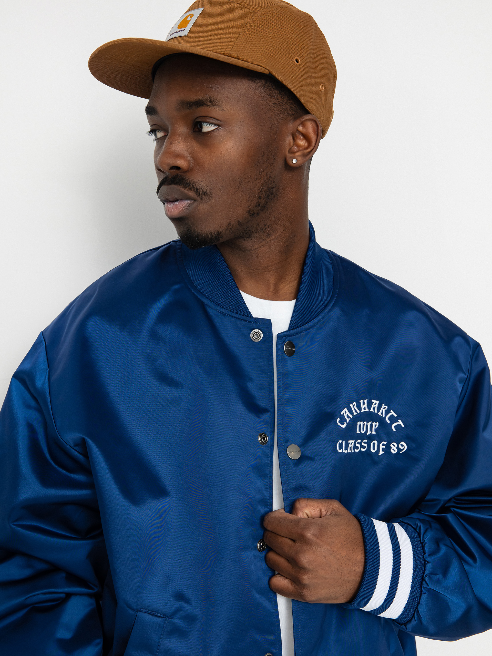 Carhartt WIP Class of 89 Bomber Jacket blue elder white