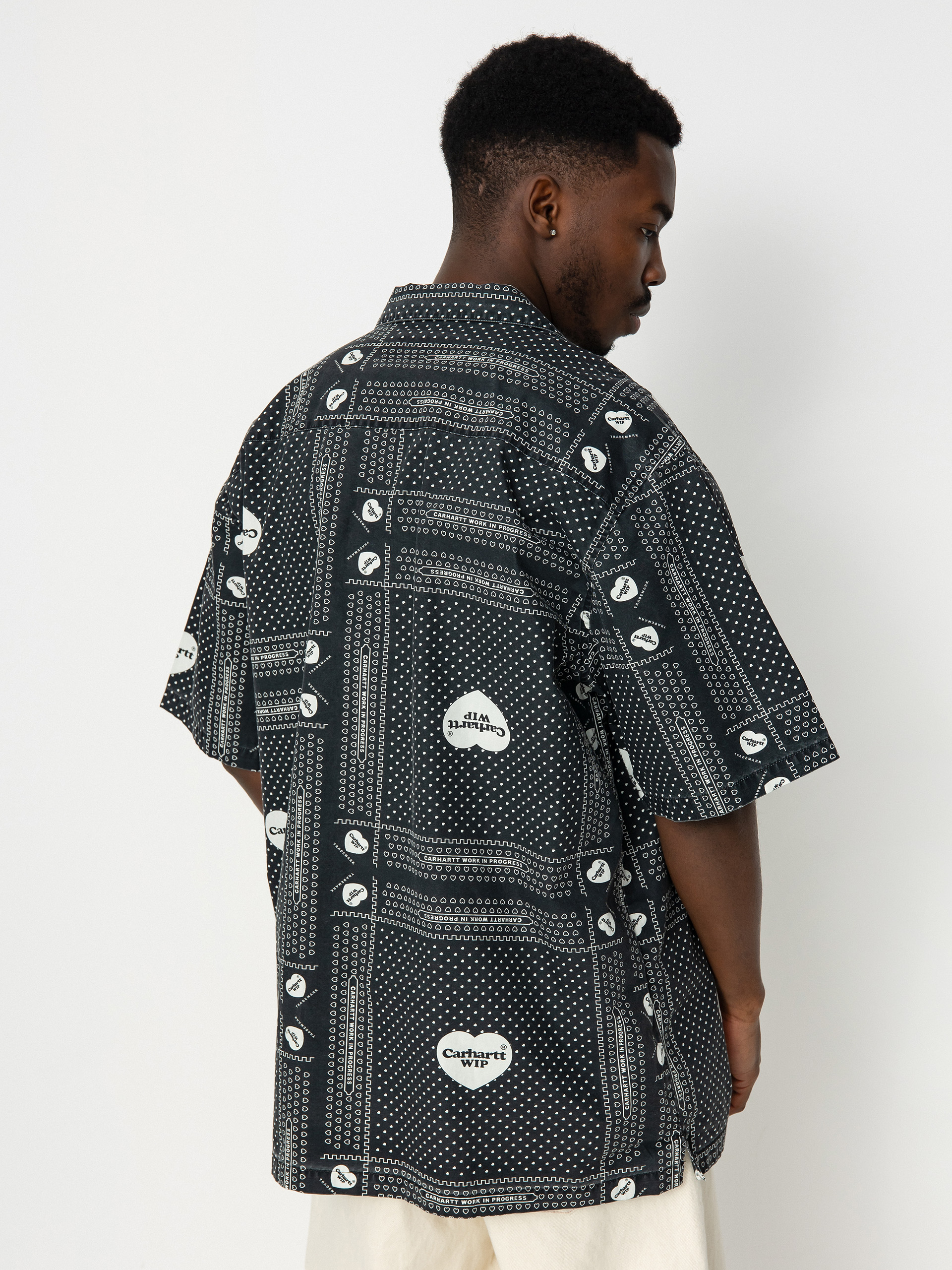 Carhartt WIP Heart Bandana Hemd (heart bandana print/black)