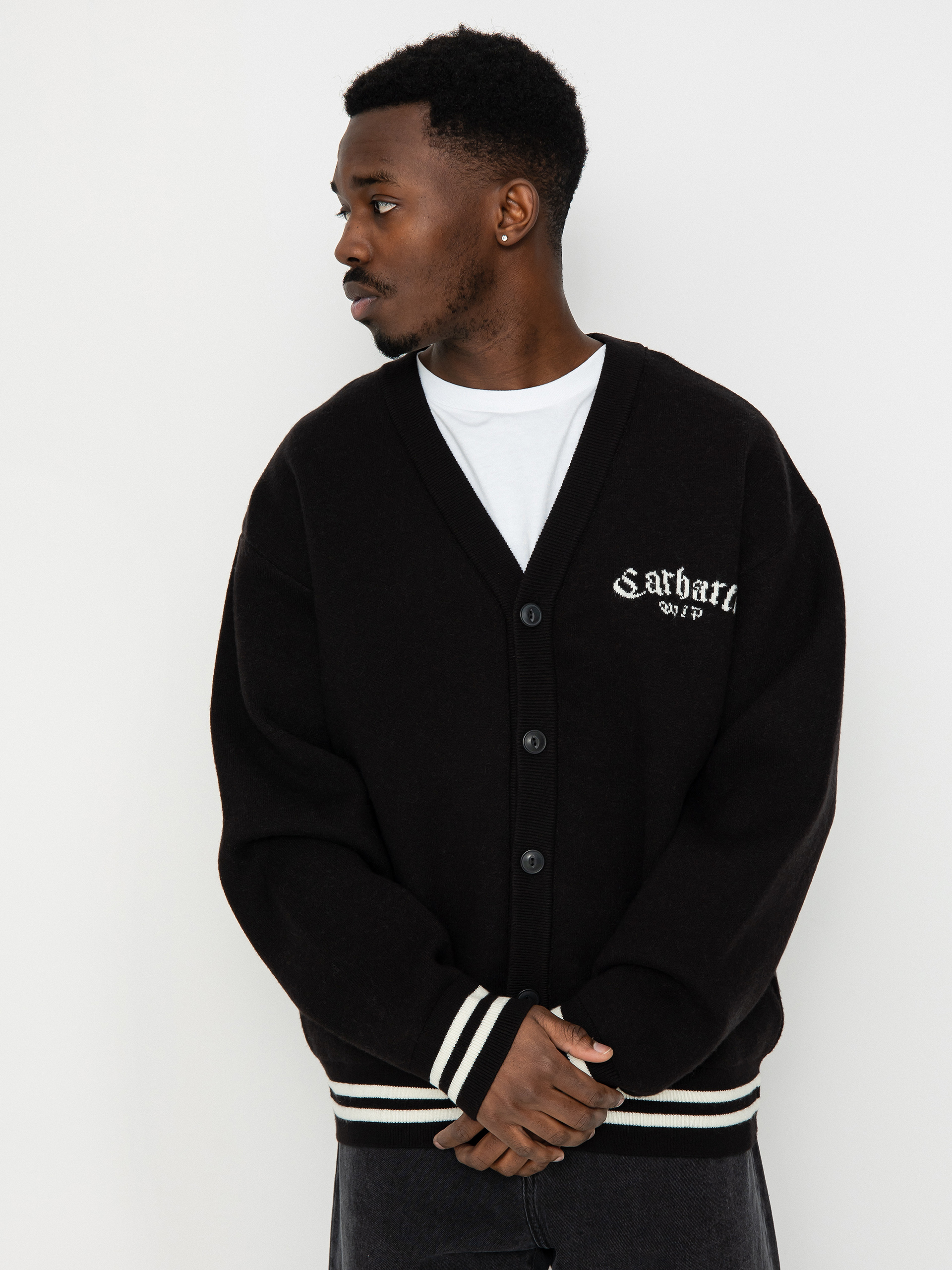 Carhartt WIP Onyx Cardigan Pulli (black/wax)