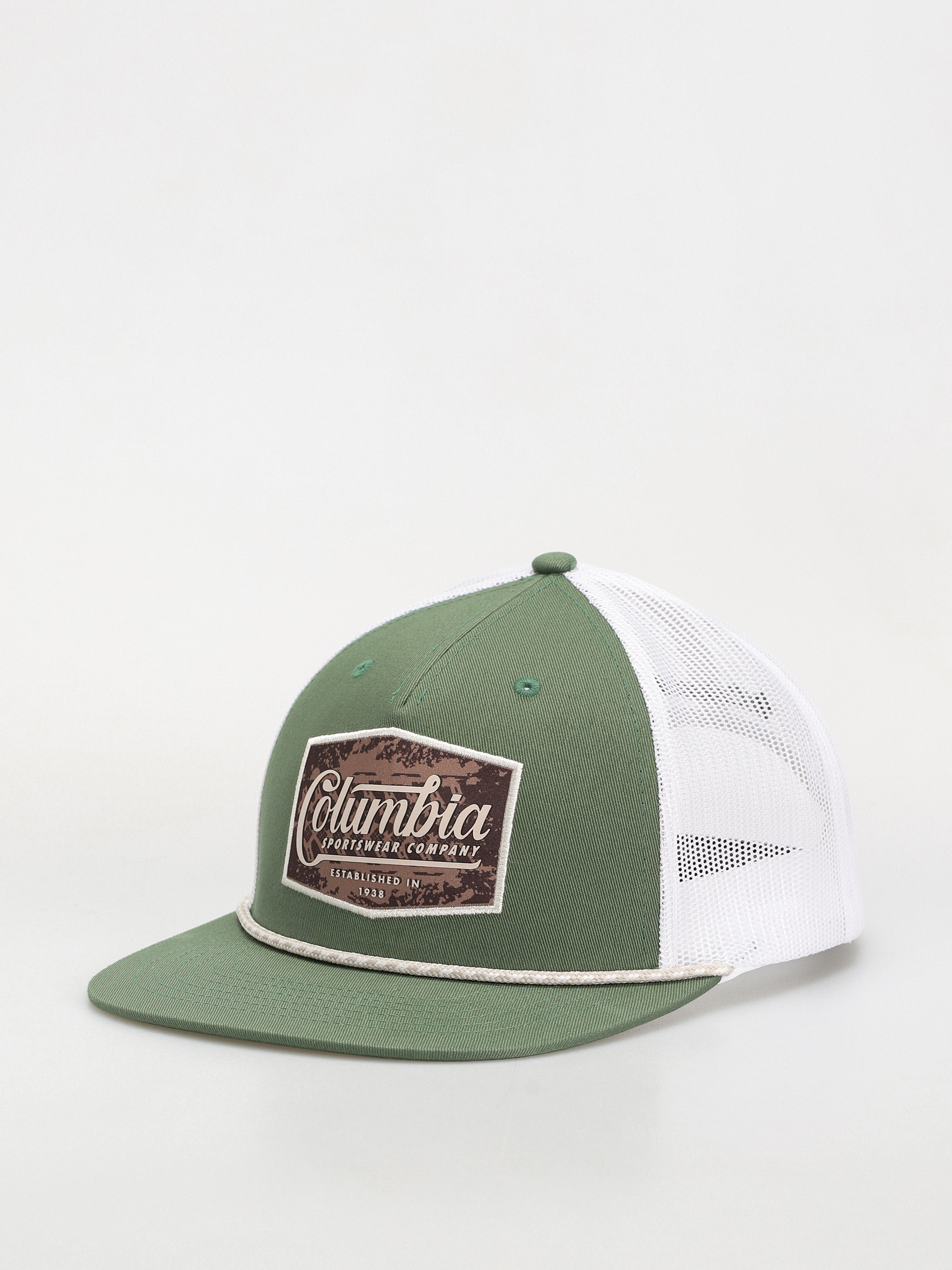 Columbia Flat Brim Snap Back Cap green canteen landroamer