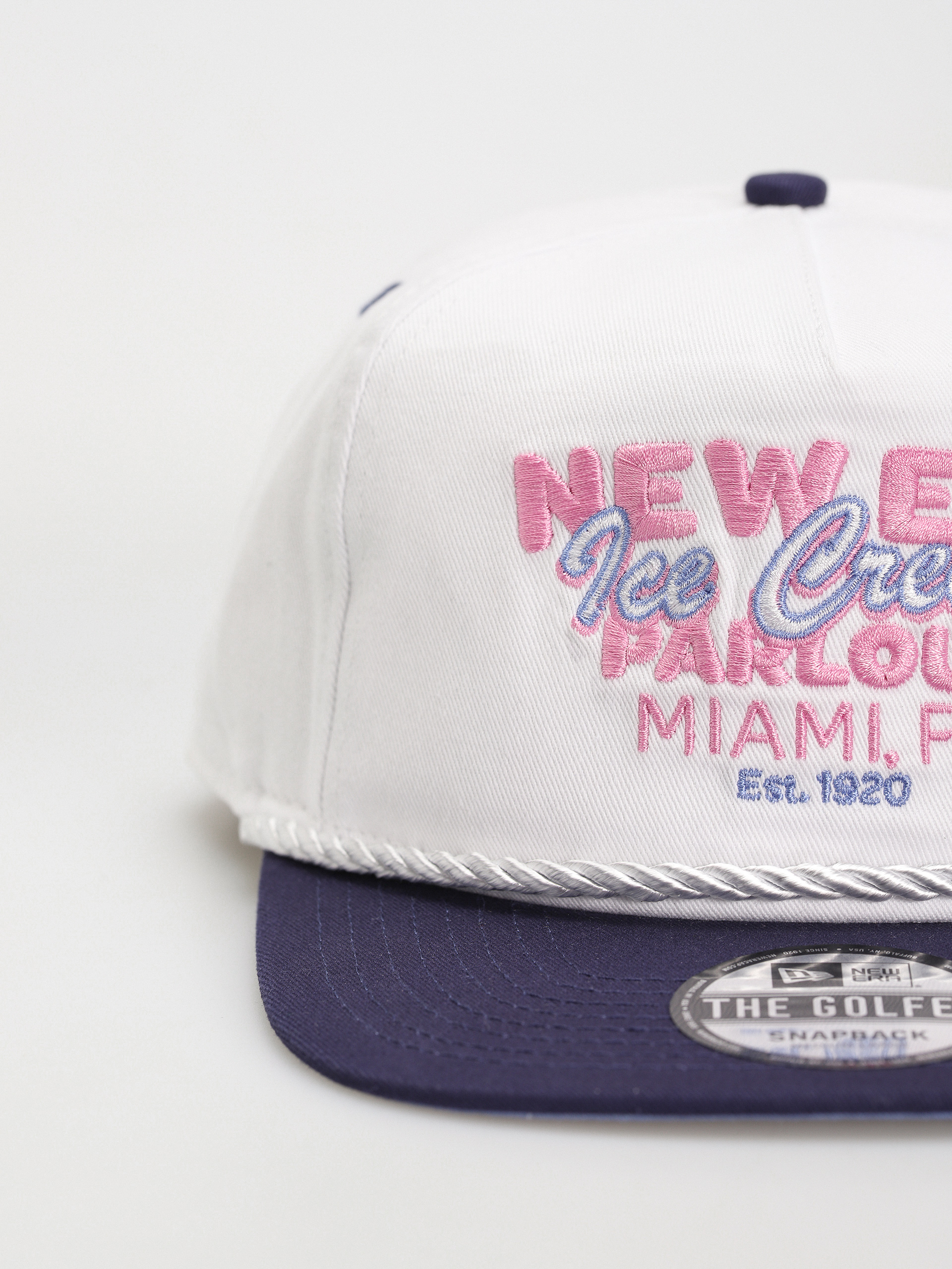 New Era Graphic Golfer Cap - white, navy blue (white/navy)