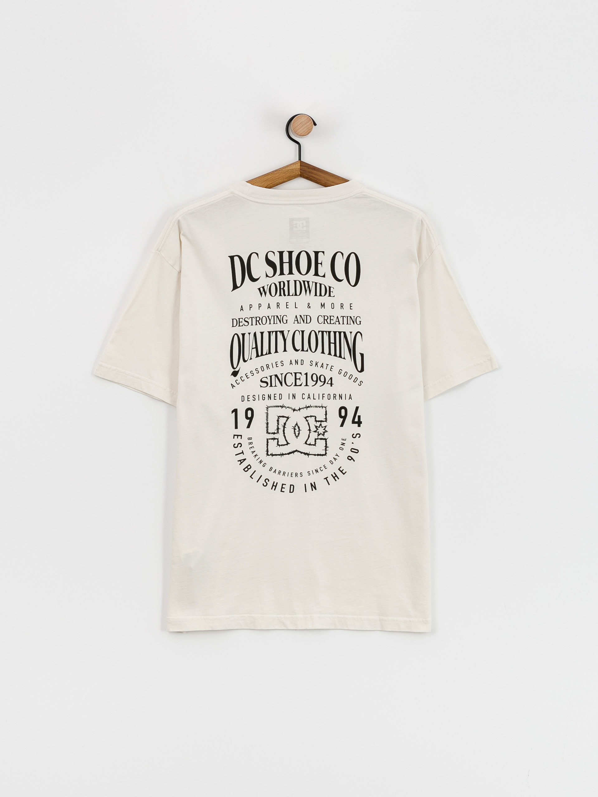 DC High Rise T-Shirt (lily white acid wash)