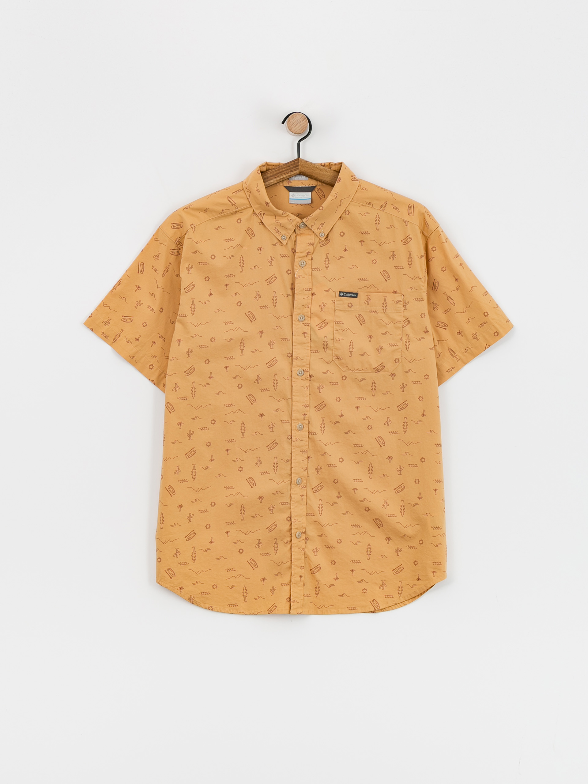 Columbia Hemd Rapid Rivers Printed (light camel explorer)