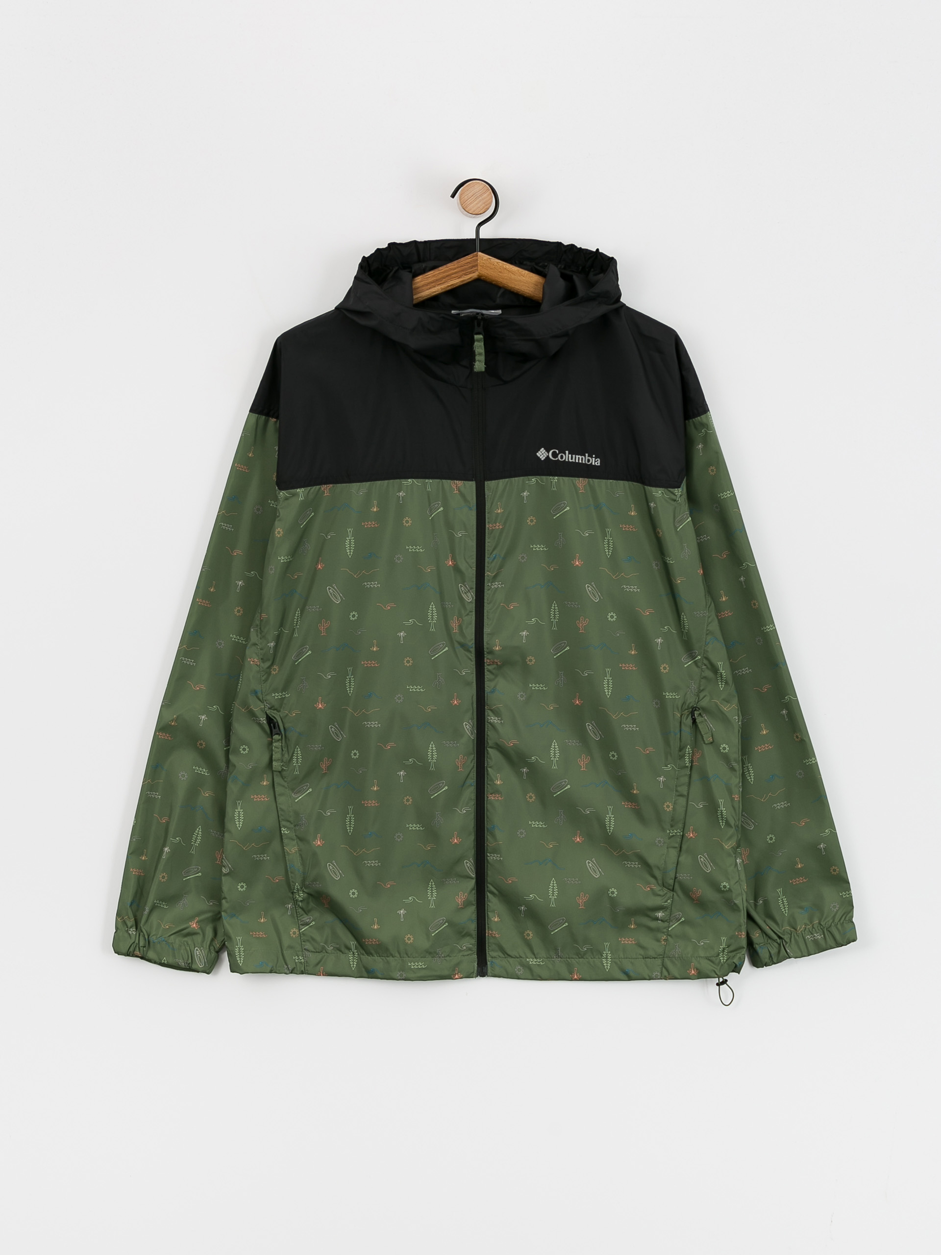 Columbia Jacket Flash Challenger - green (canteen explorer multi