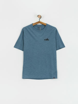 Patagonia T-Shirt Cap Cool Daily Graphic (73 skyline utility blue x-dye)