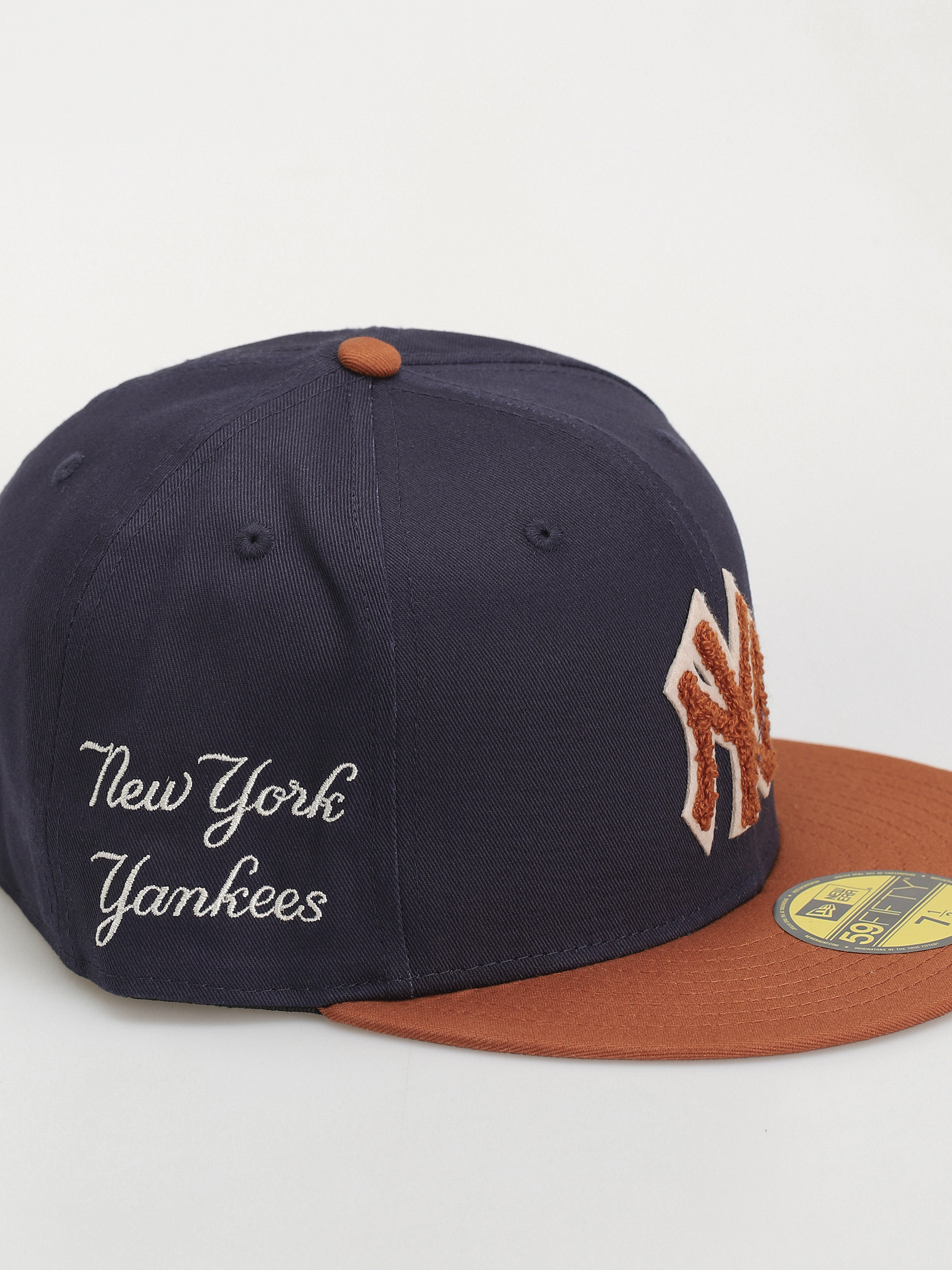 New Era Cap Boucle 59Fifty New York Yankees (navy/brown)