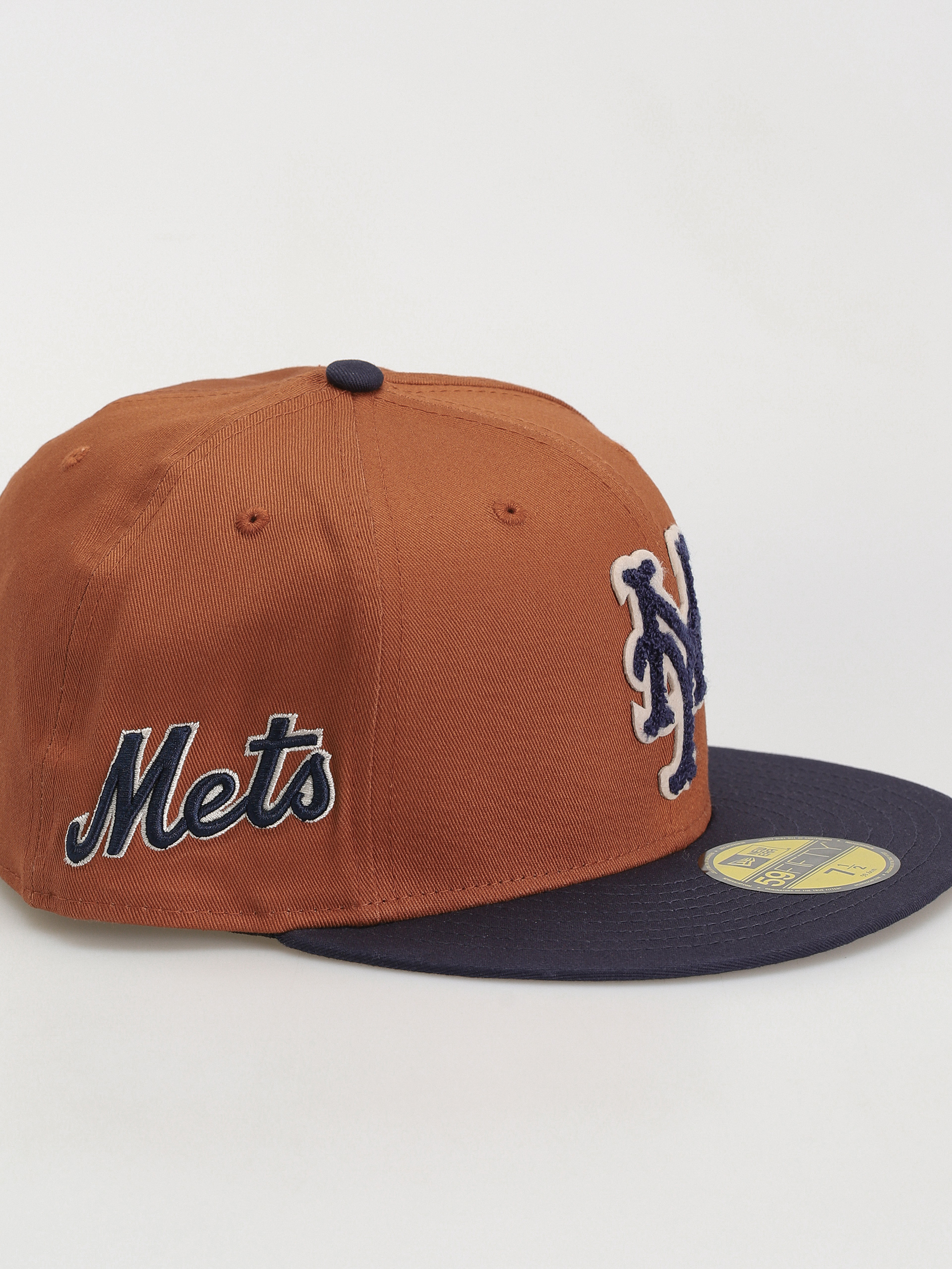 New Era Cap Boucle 59Fifty New York Mets (brown/navy)