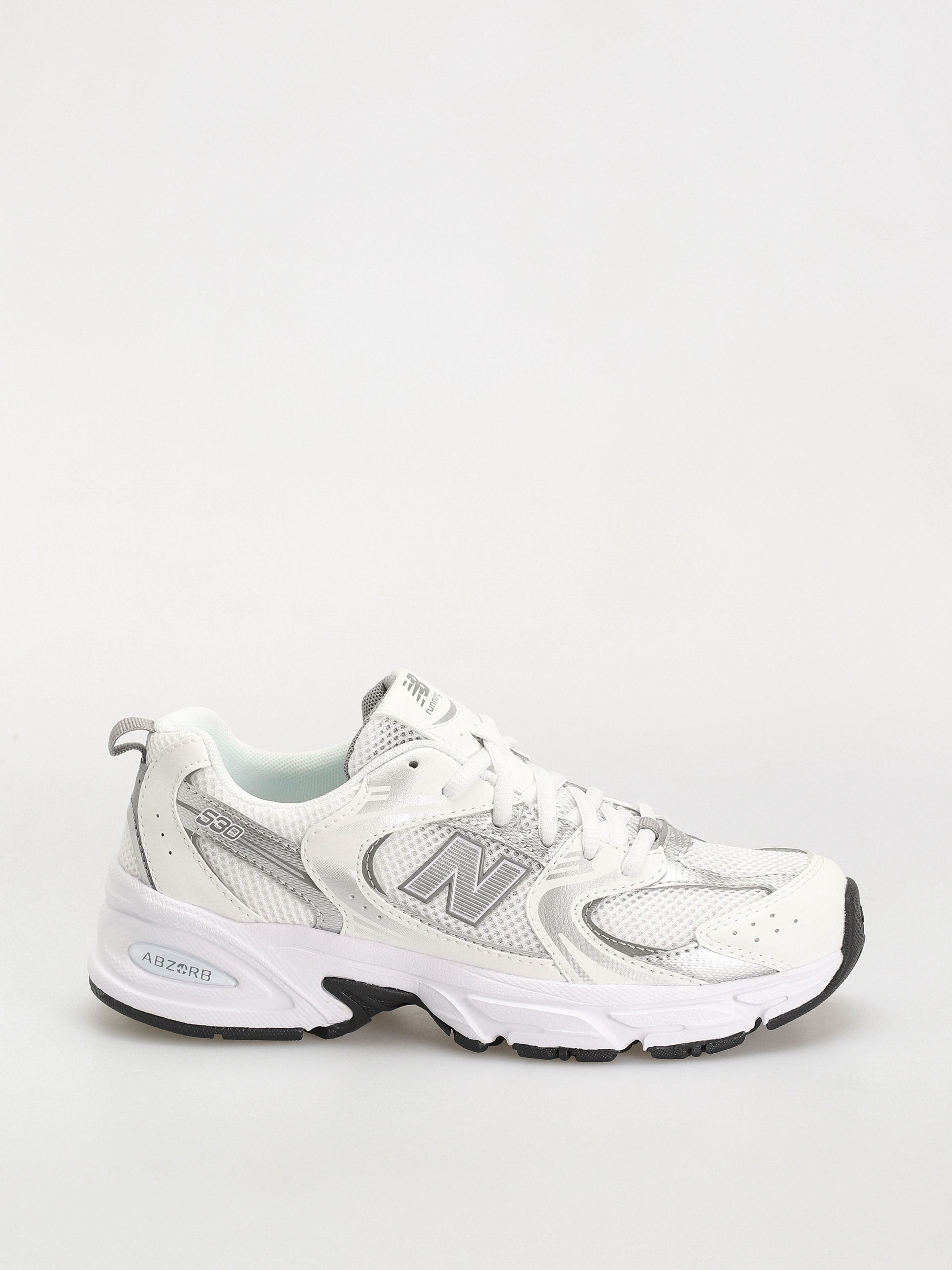 New Balance 530 JR Shoes (whie silver metallic)