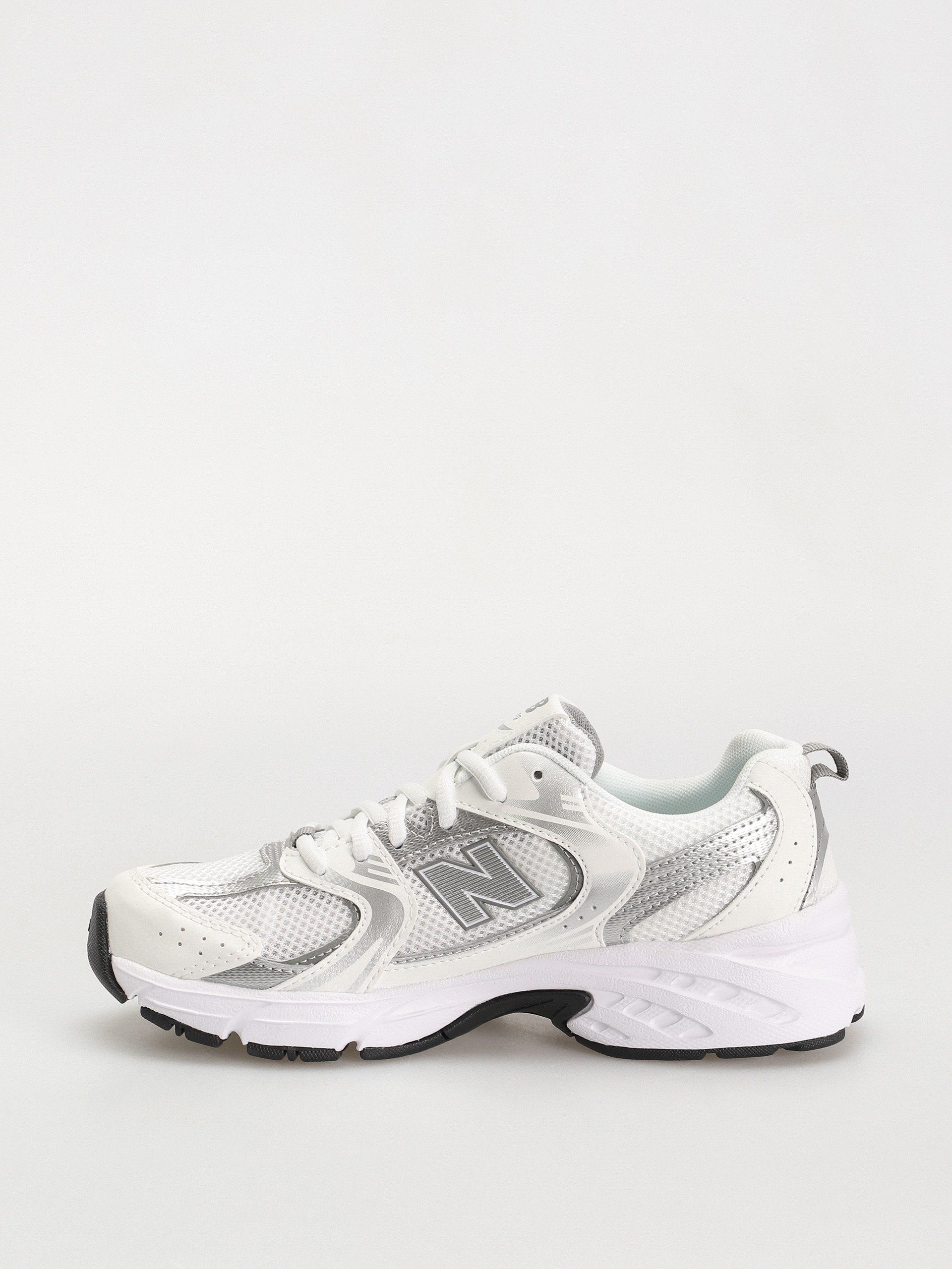 New Balance 530 JR Shoes (whie silver metallic)