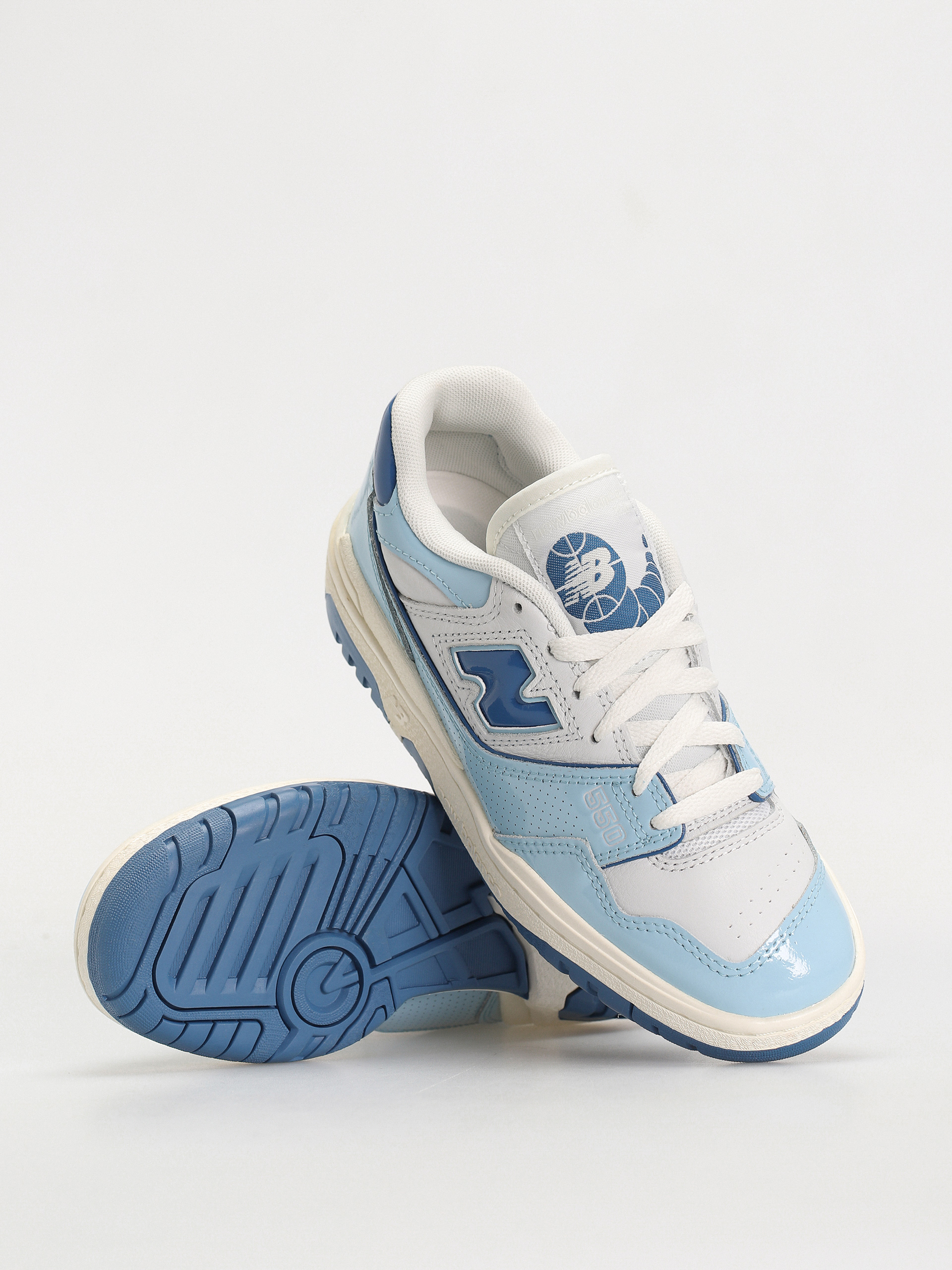 New Balance 550 Schuhe (chrome blue patent)