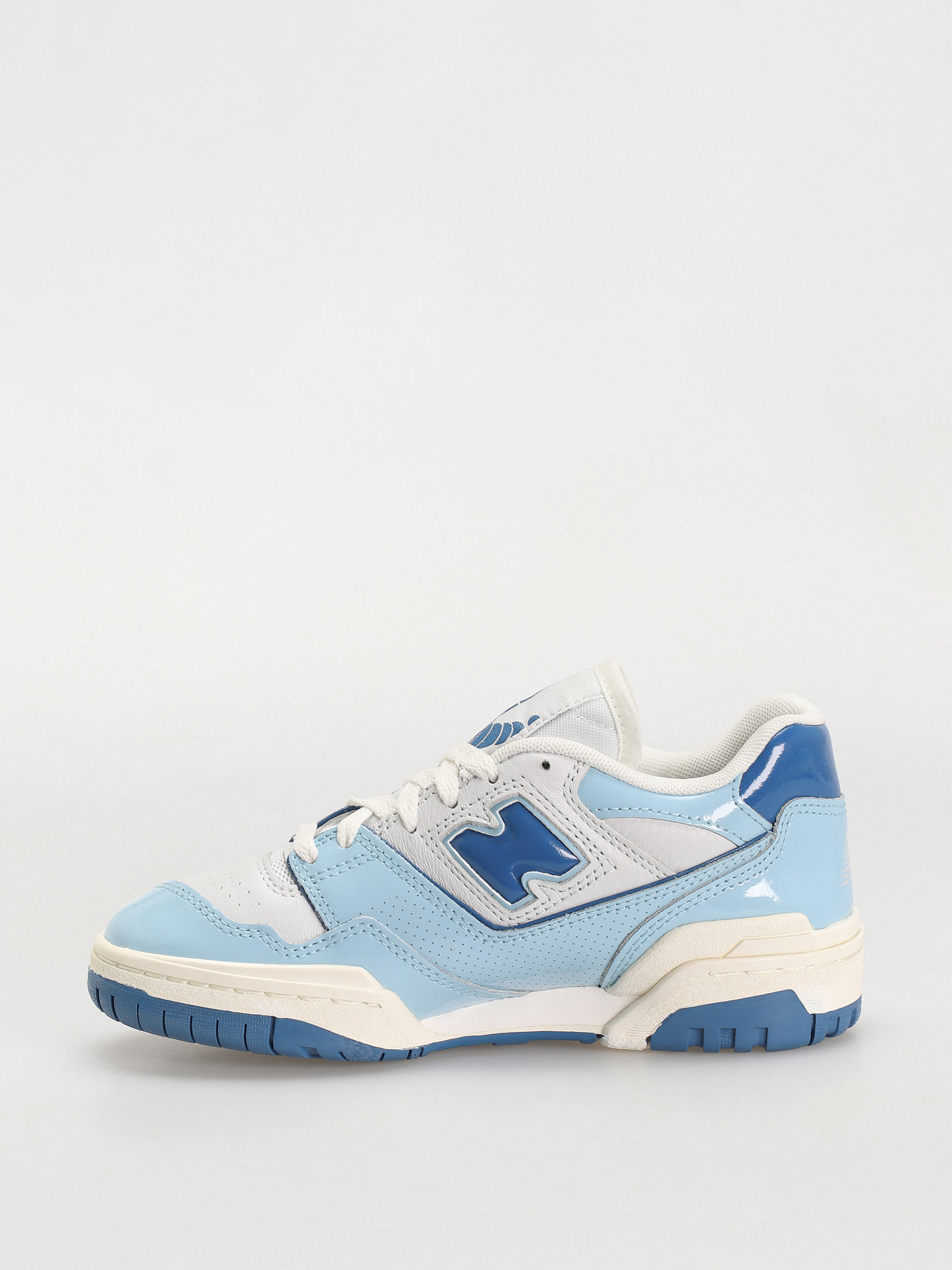New Balance 550 Shoes (chrome blue patent)