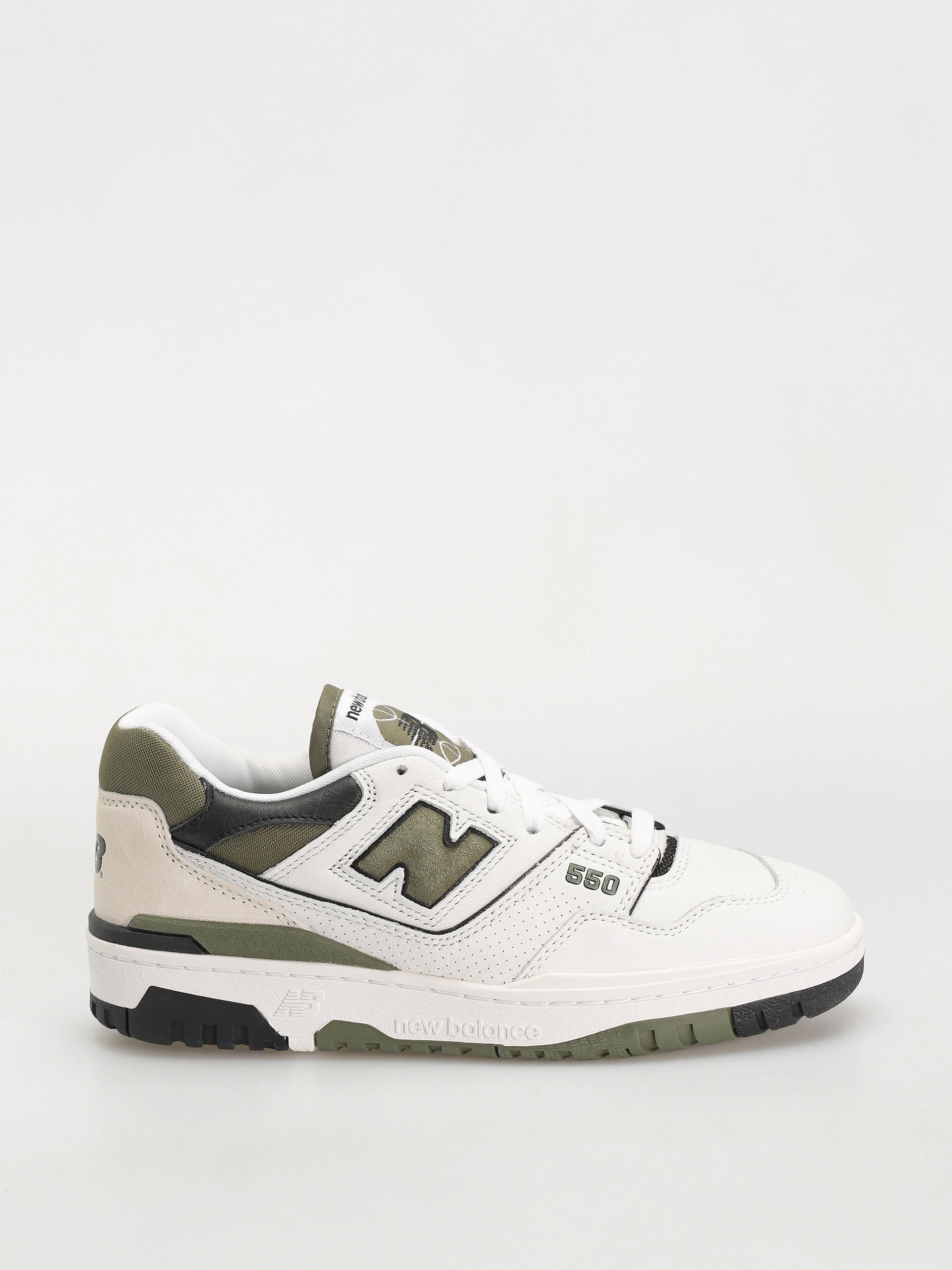 New Balance 550 Schuhe (white dark olivine)