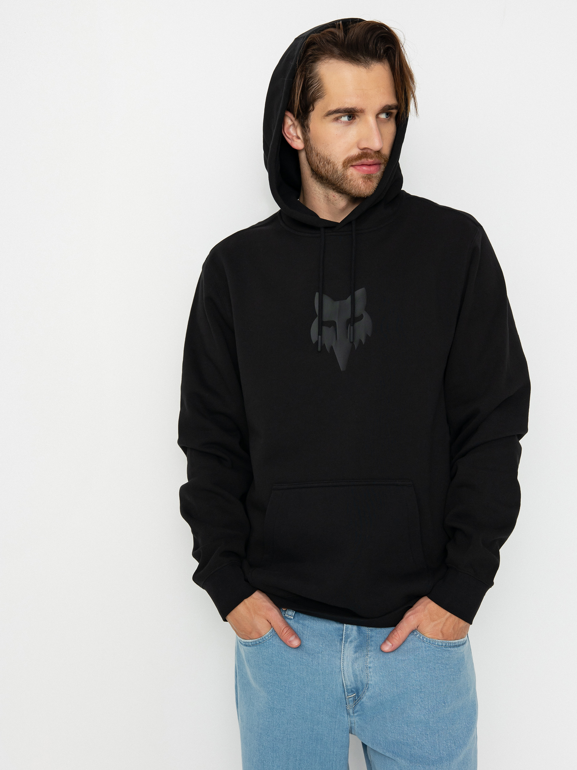 Fox Fox Head HD Hoodie (black/black)