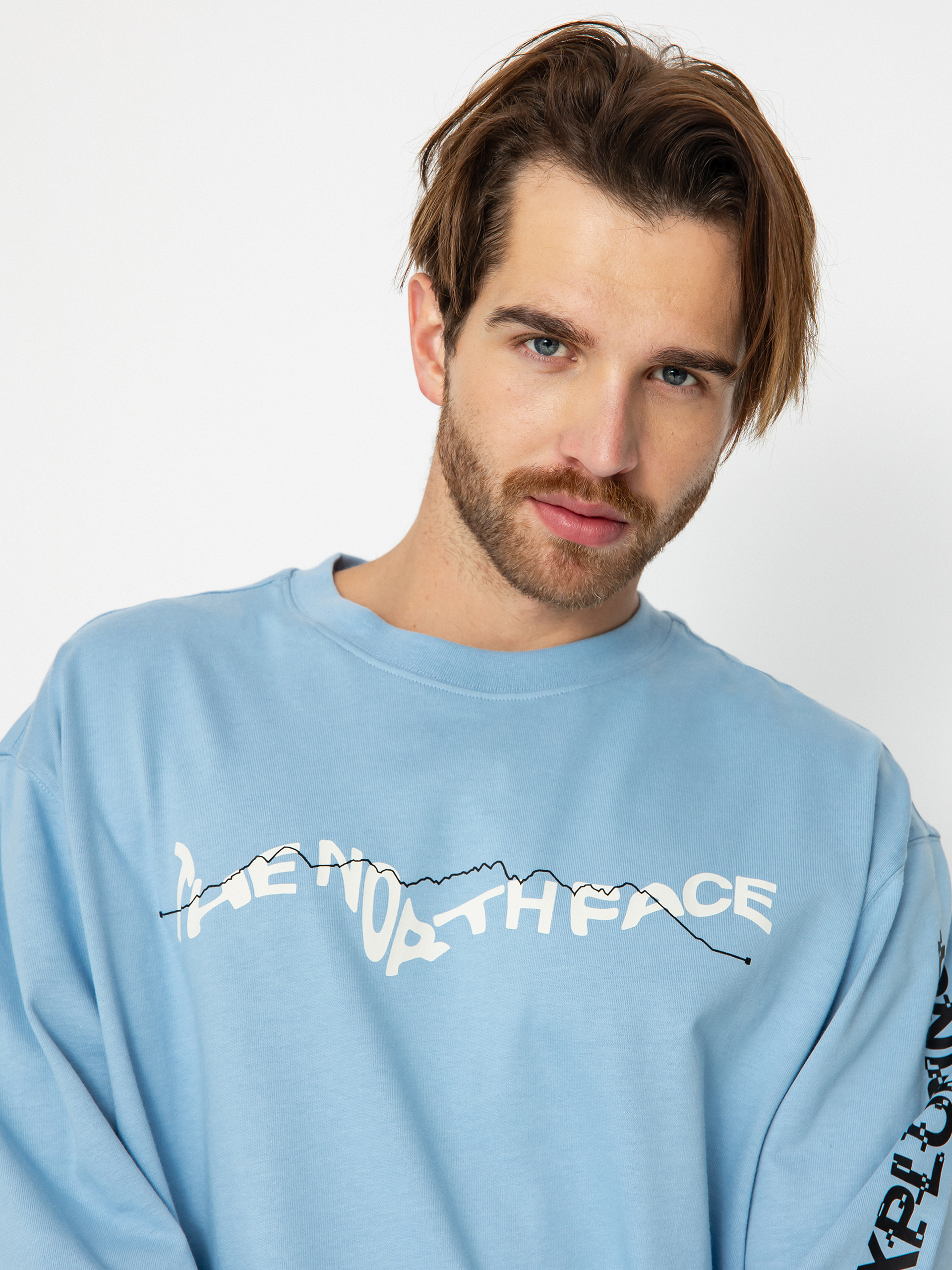 The North Face Nse Graphic Longsleeve (steel blue)