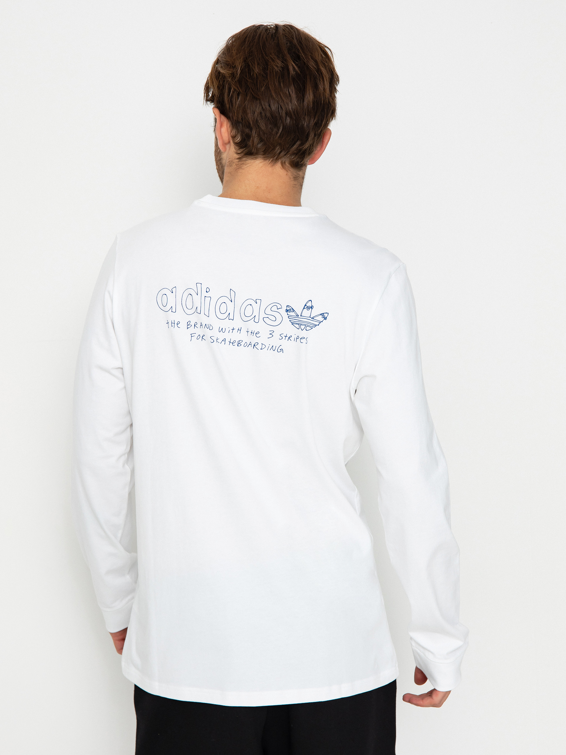 adidas Hjones Longsleeve (white/royblu)