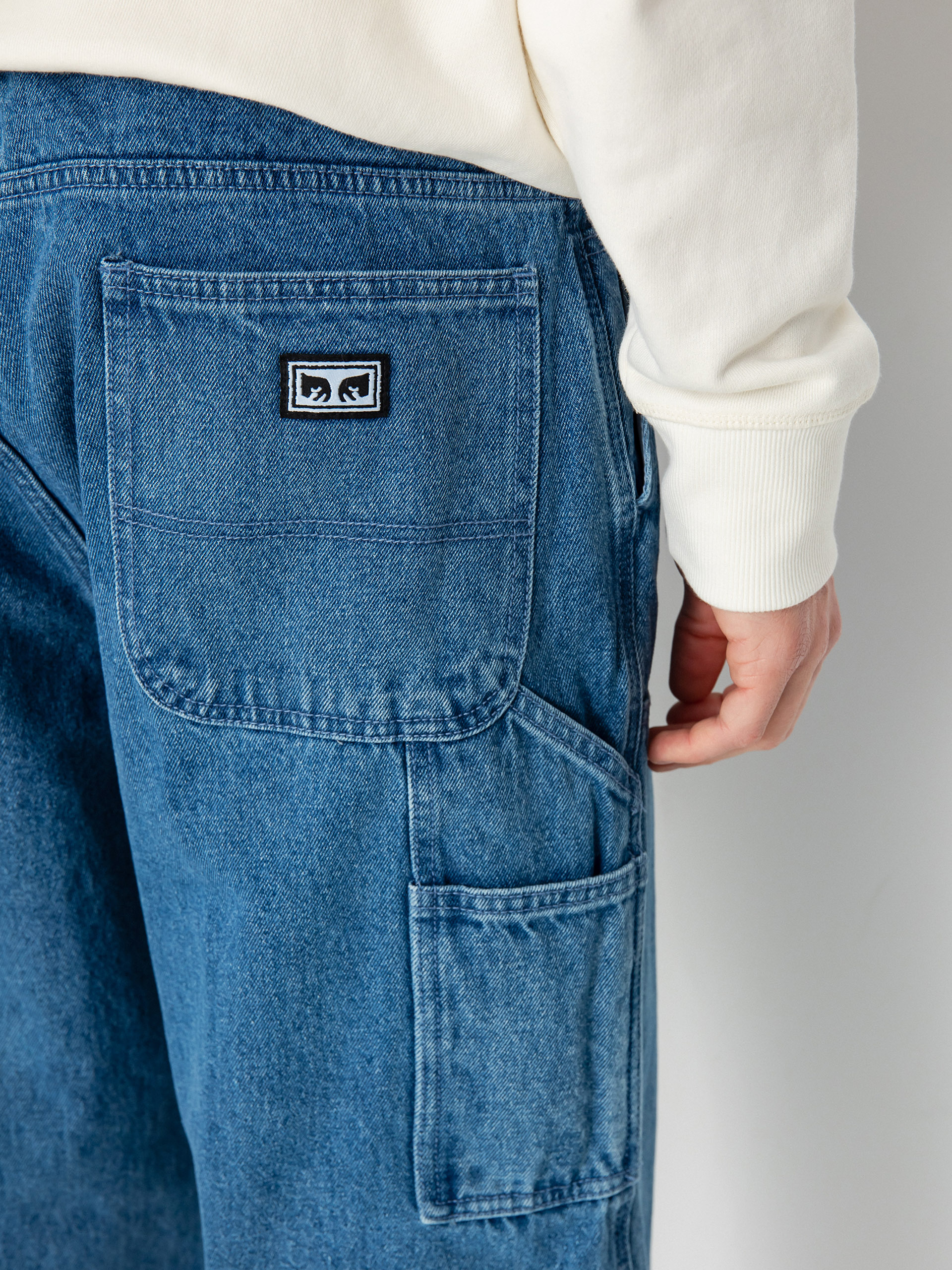 OBEY Bigwig Denim Carpenter Pants - blue (light indigo)