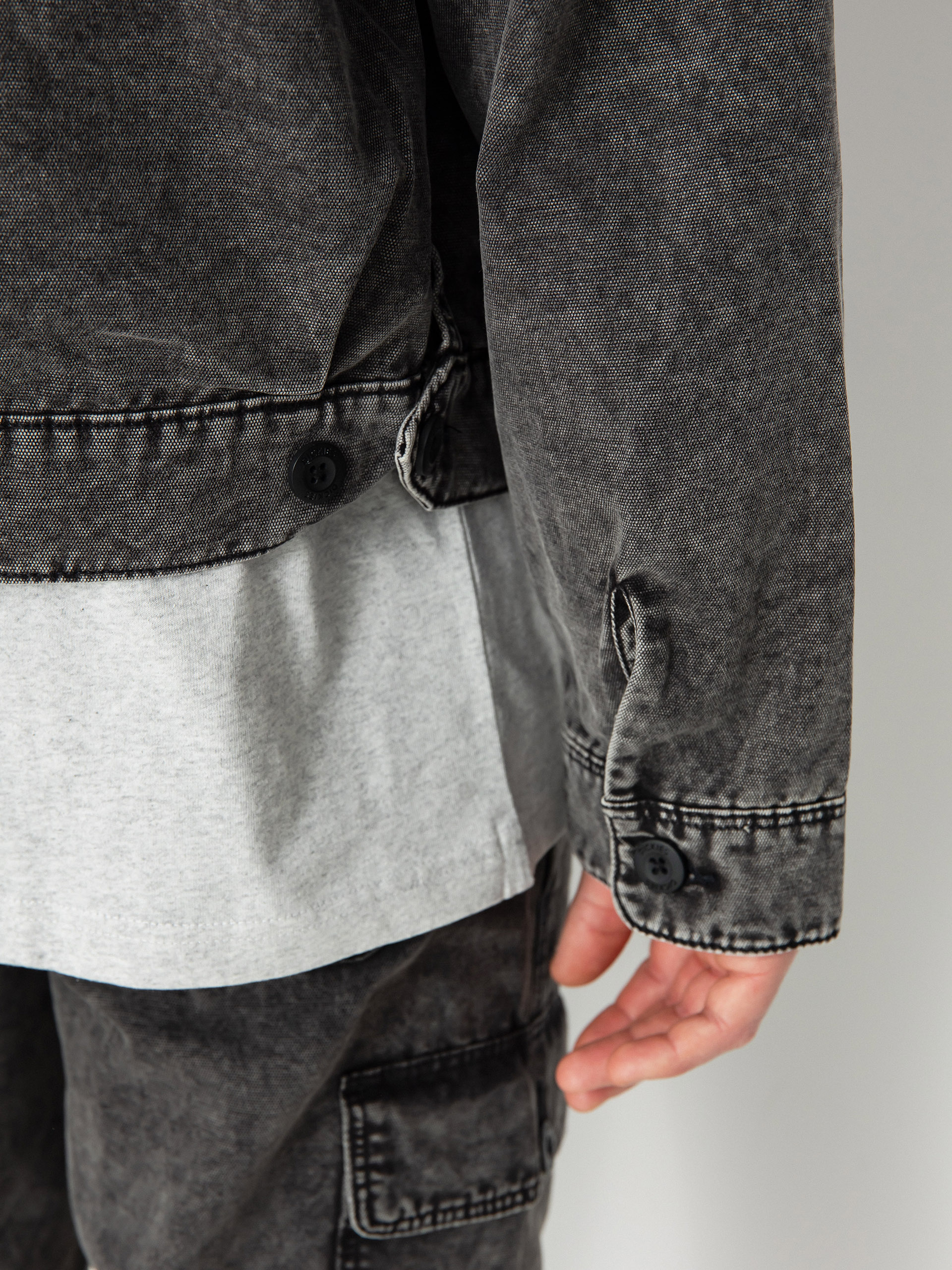 Dickies Newington Jacke (dble dye/acid wash black)