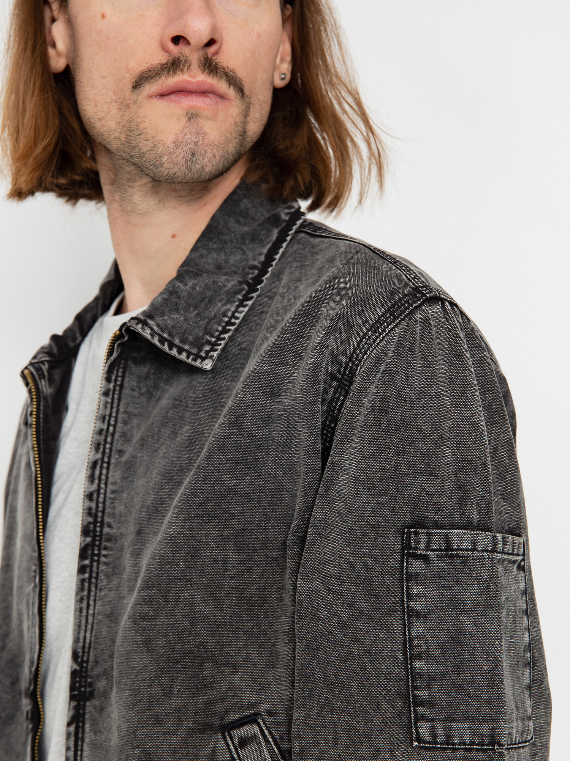 Dickies Newington Jacket (dble dye/acid wash black)