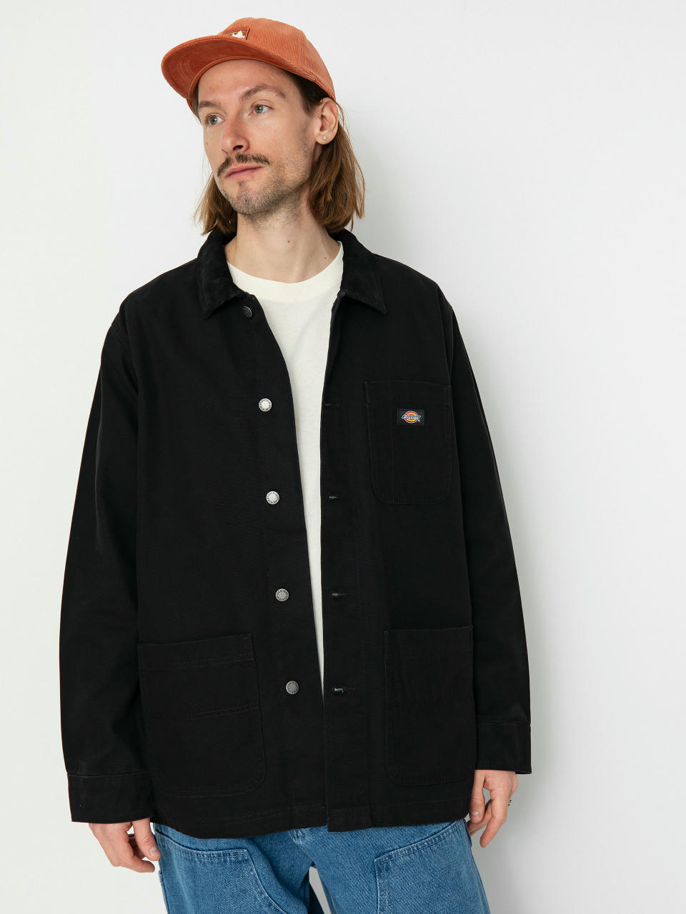 Dickies Duck Lined Chore Jacke (stone washed black)