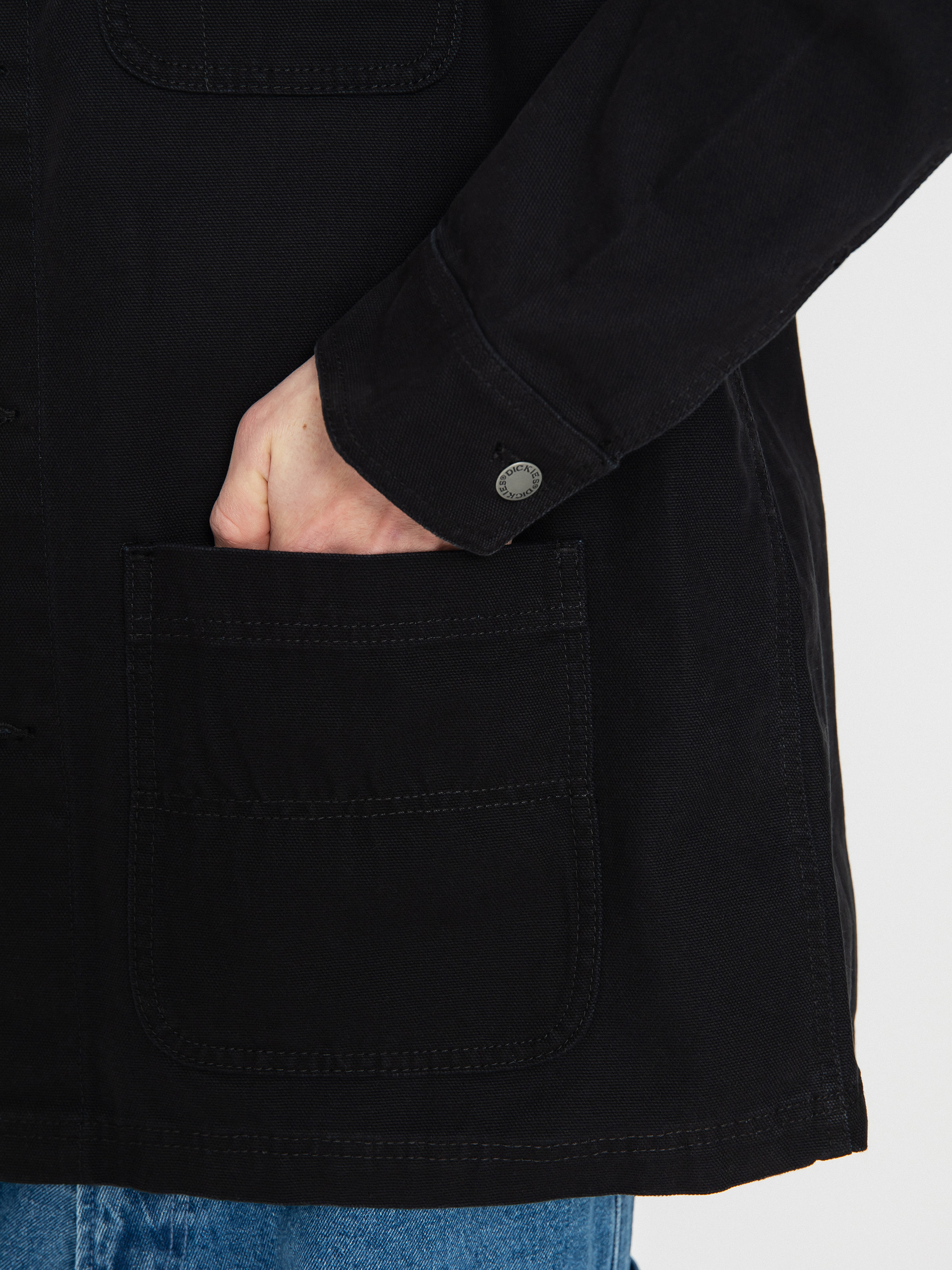 Dickies Duck Lined Chore Jacke (stone washed black)