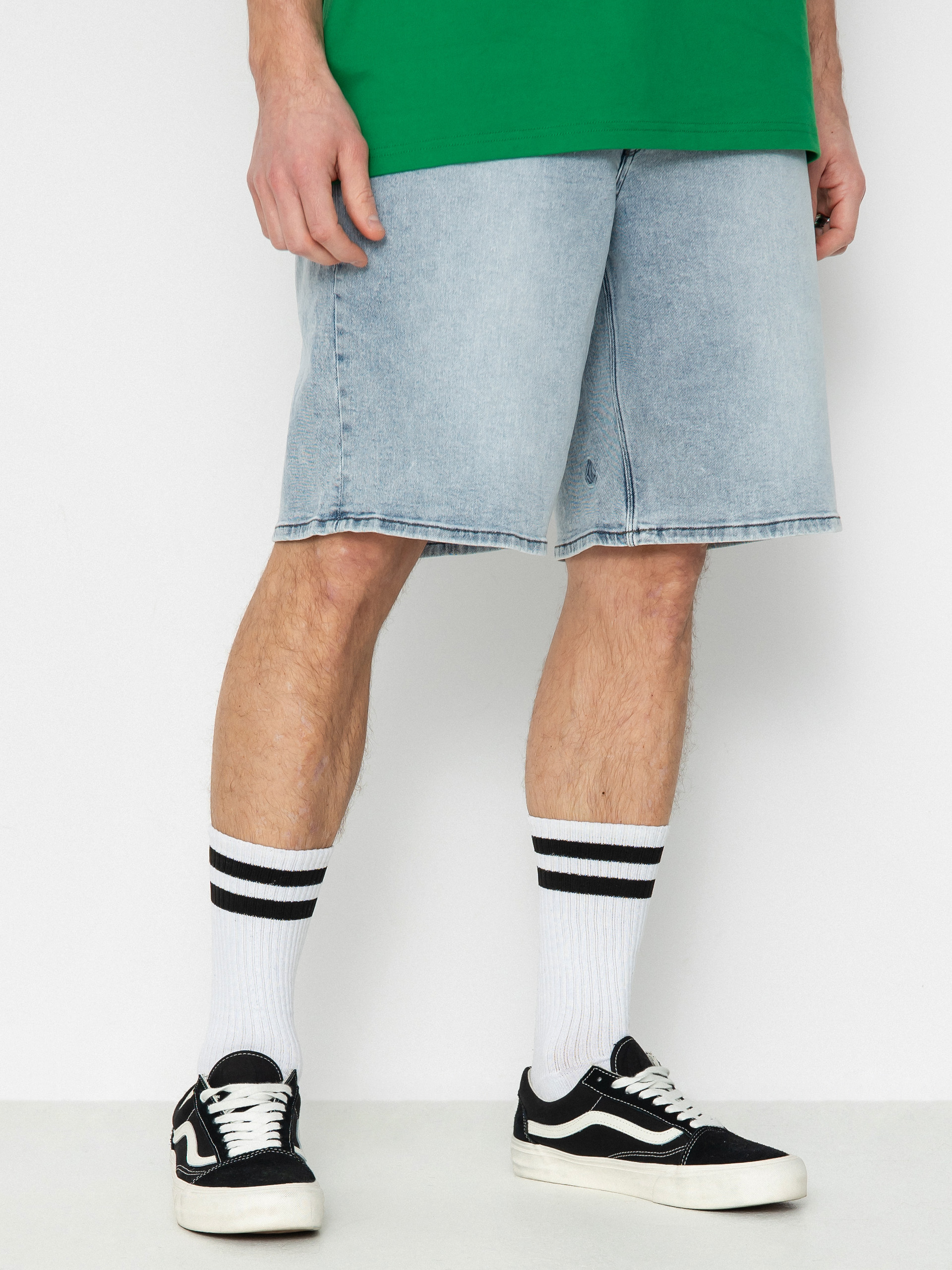 Volcom Billow Denim Shorts (desert dirt indigo)