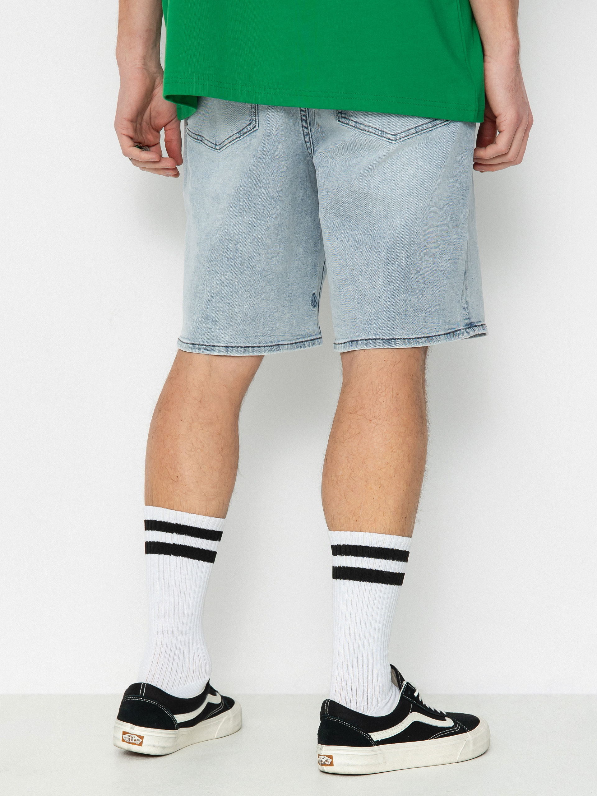 Volcom Billow Denim Shorts (desert dirt indigo)