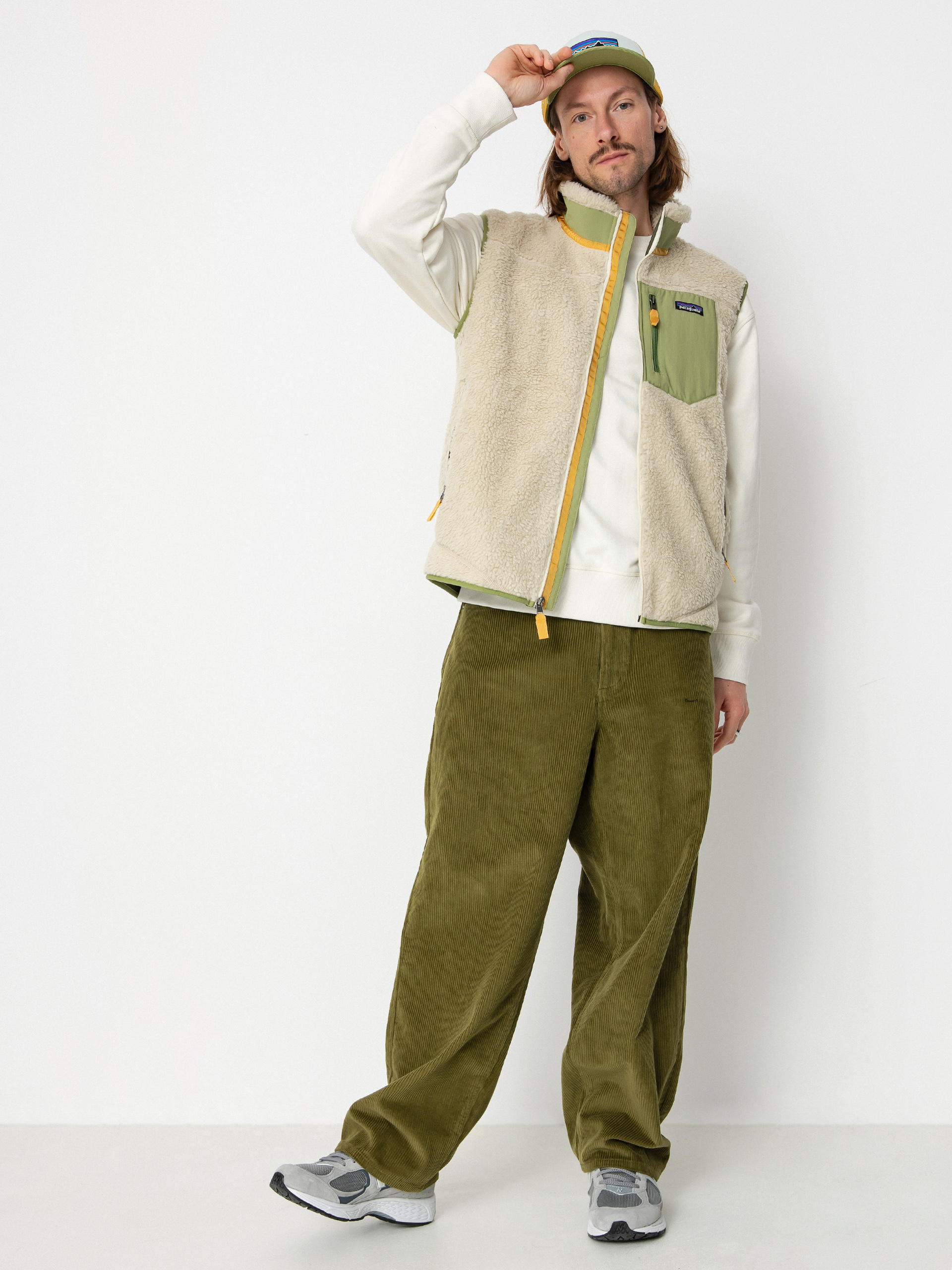 Patagonia Classic Retro X Vest - beige (dark natural buckhorn green)
