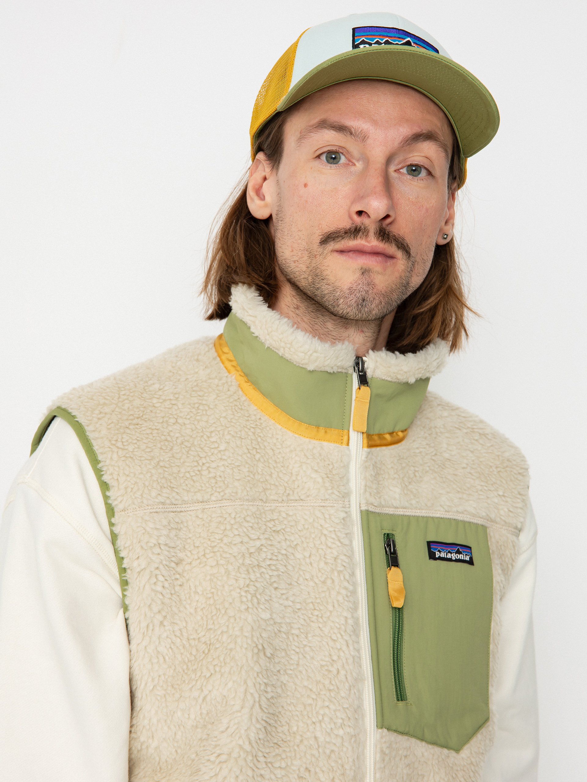 Patagonia Classic Retro X Vest - beige (dark natural buckhorn green)