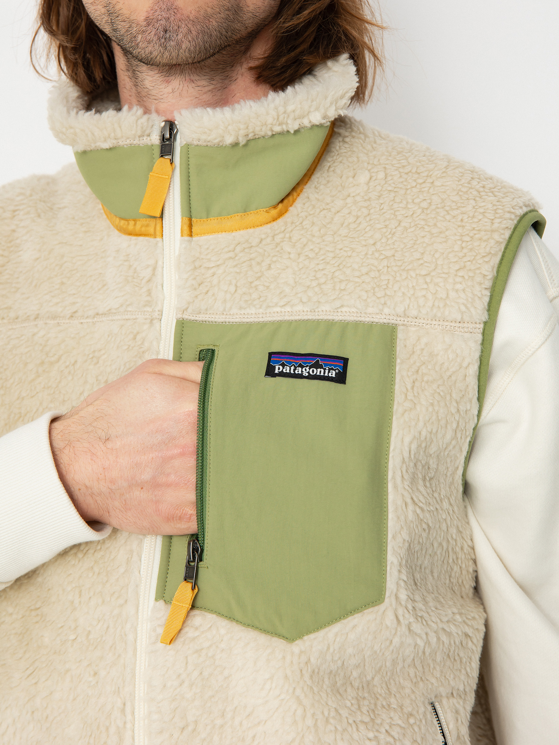 Patagonia Classic Retro X Vest (dark natural buckhorn green)