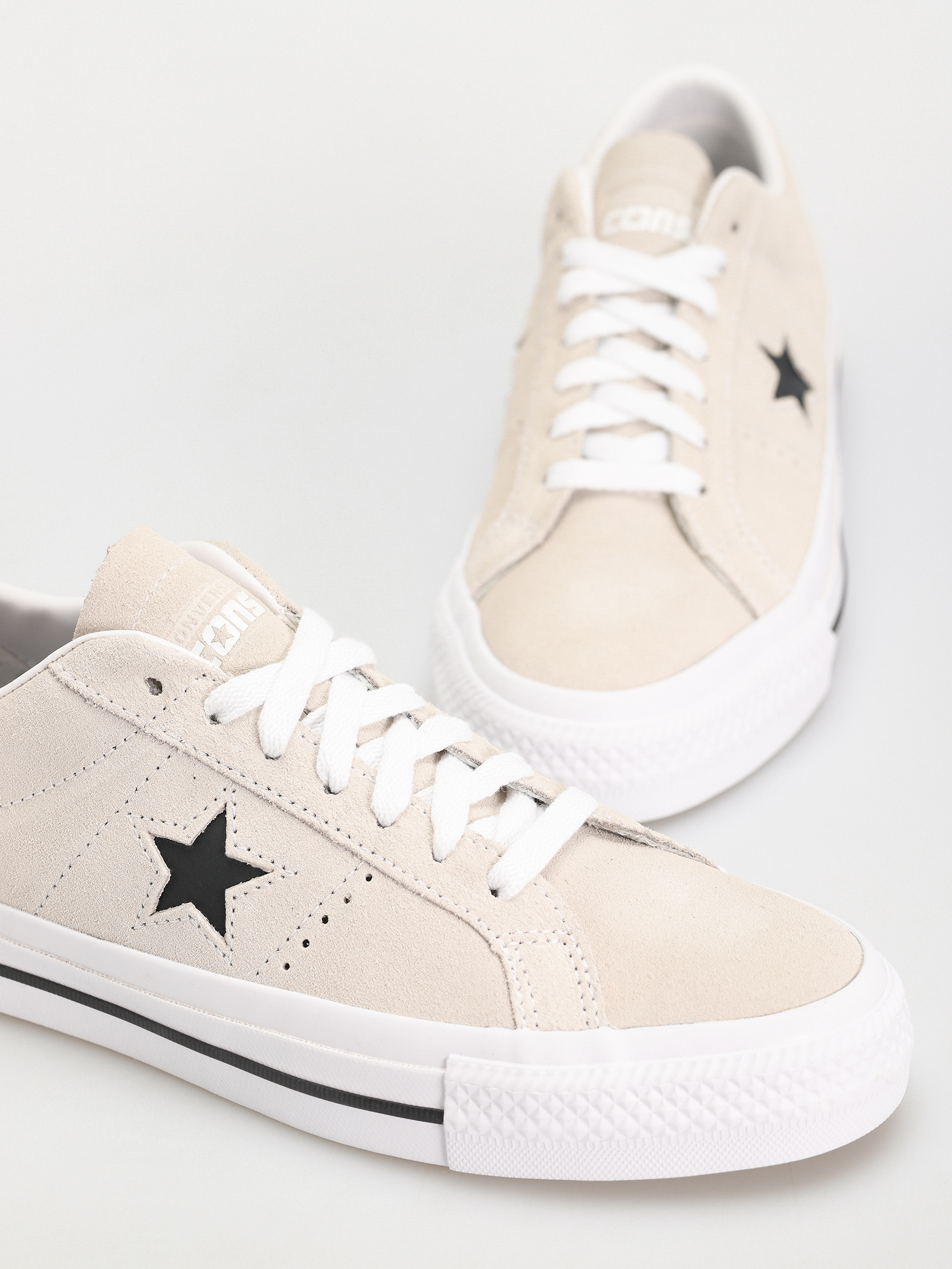 Converse One Star Pro Shoes grey bone