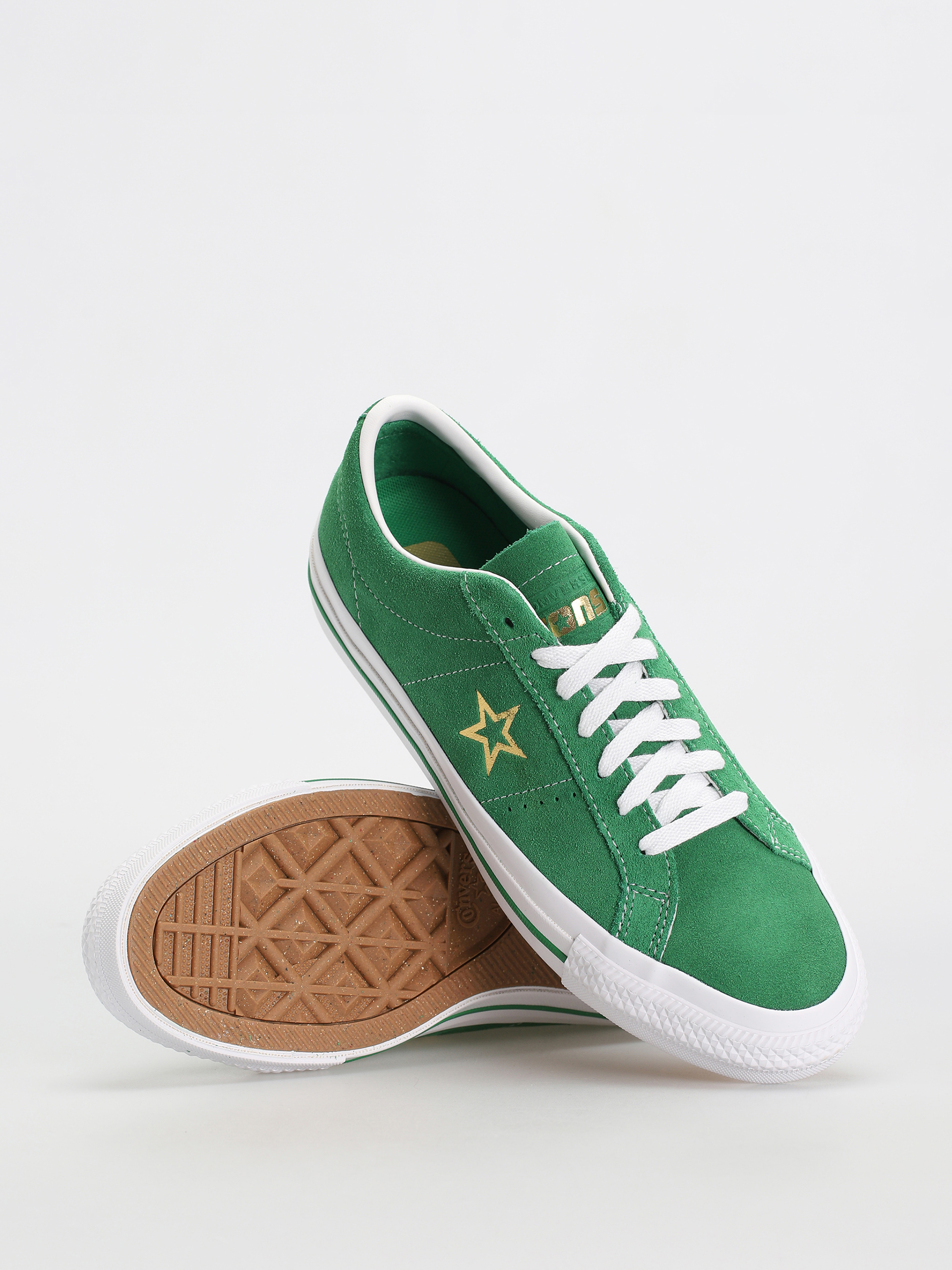 Converse One Star Pro Shoes (pine green)