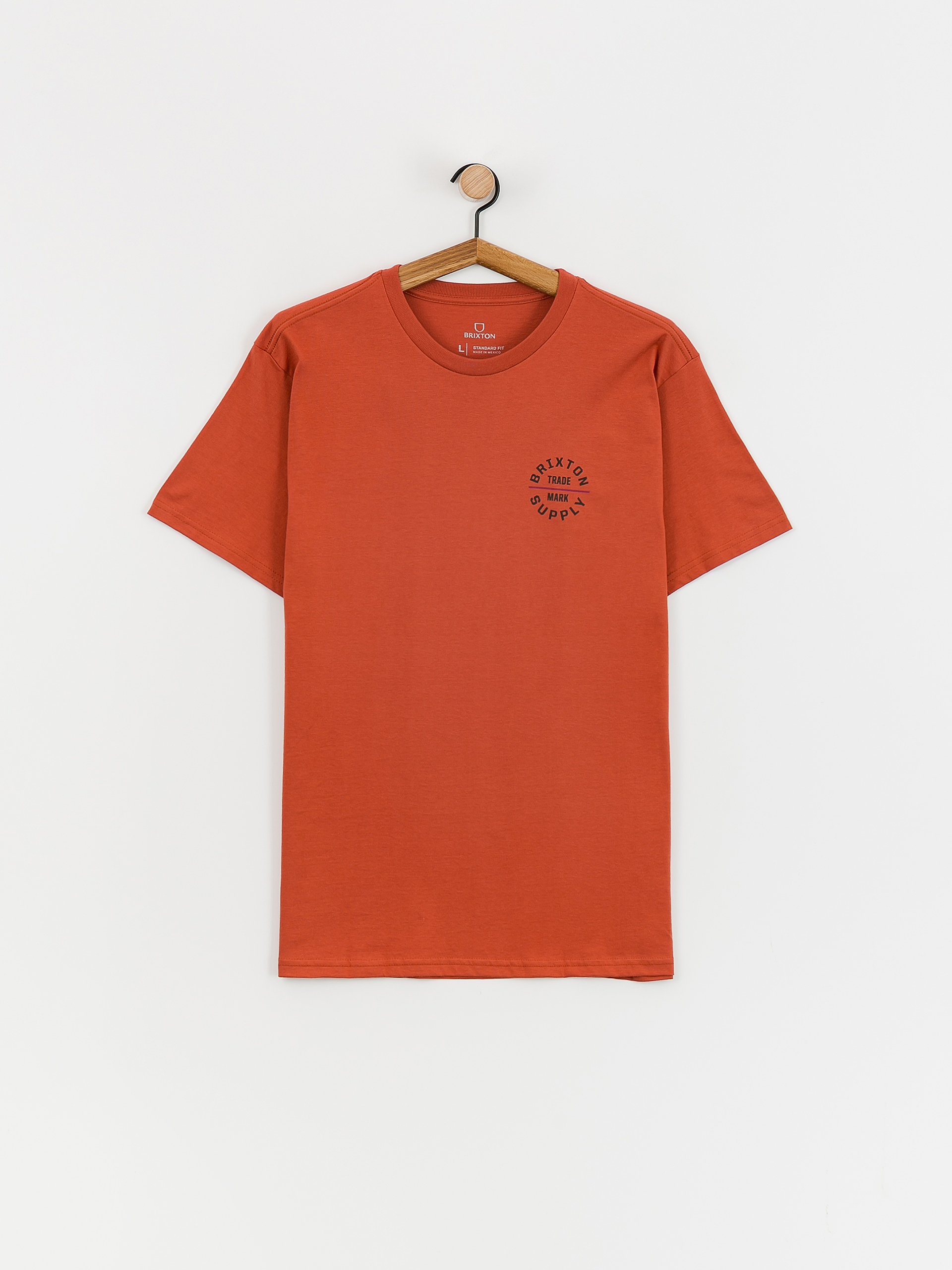 Brixton Oath V Stt T-Shirt (terracotta/washed black/cranbe)