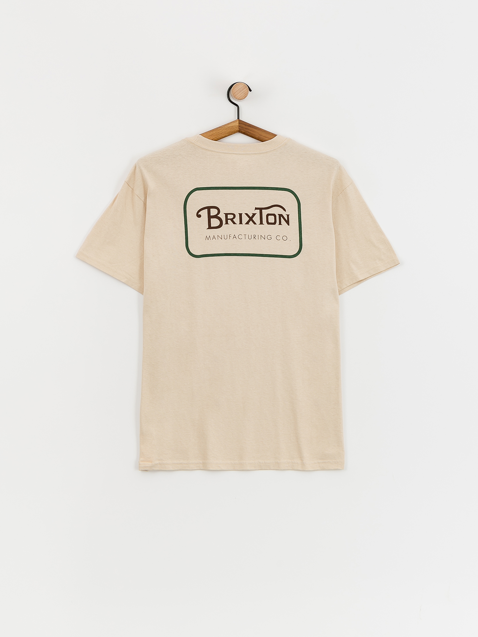 Brixton Grade Stt T-Shirt (cream/trekking green/sepia)