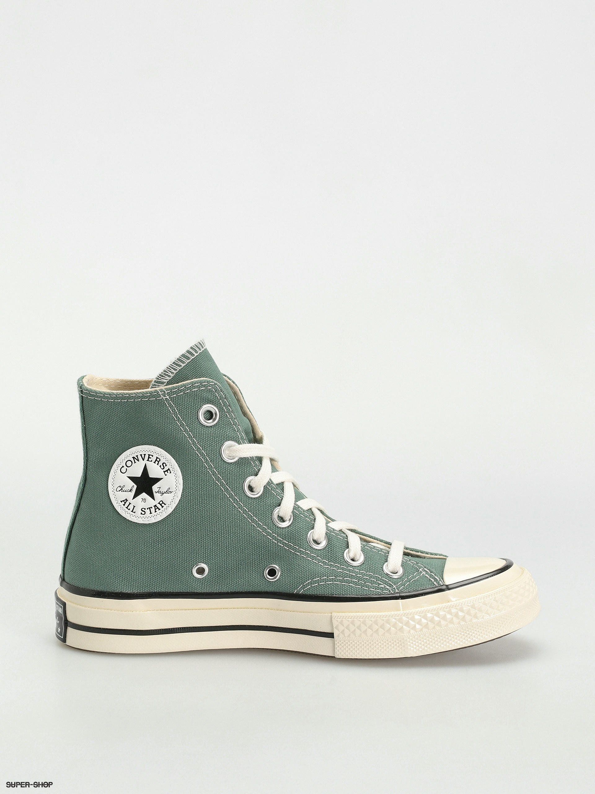 Army green high top converse best sale