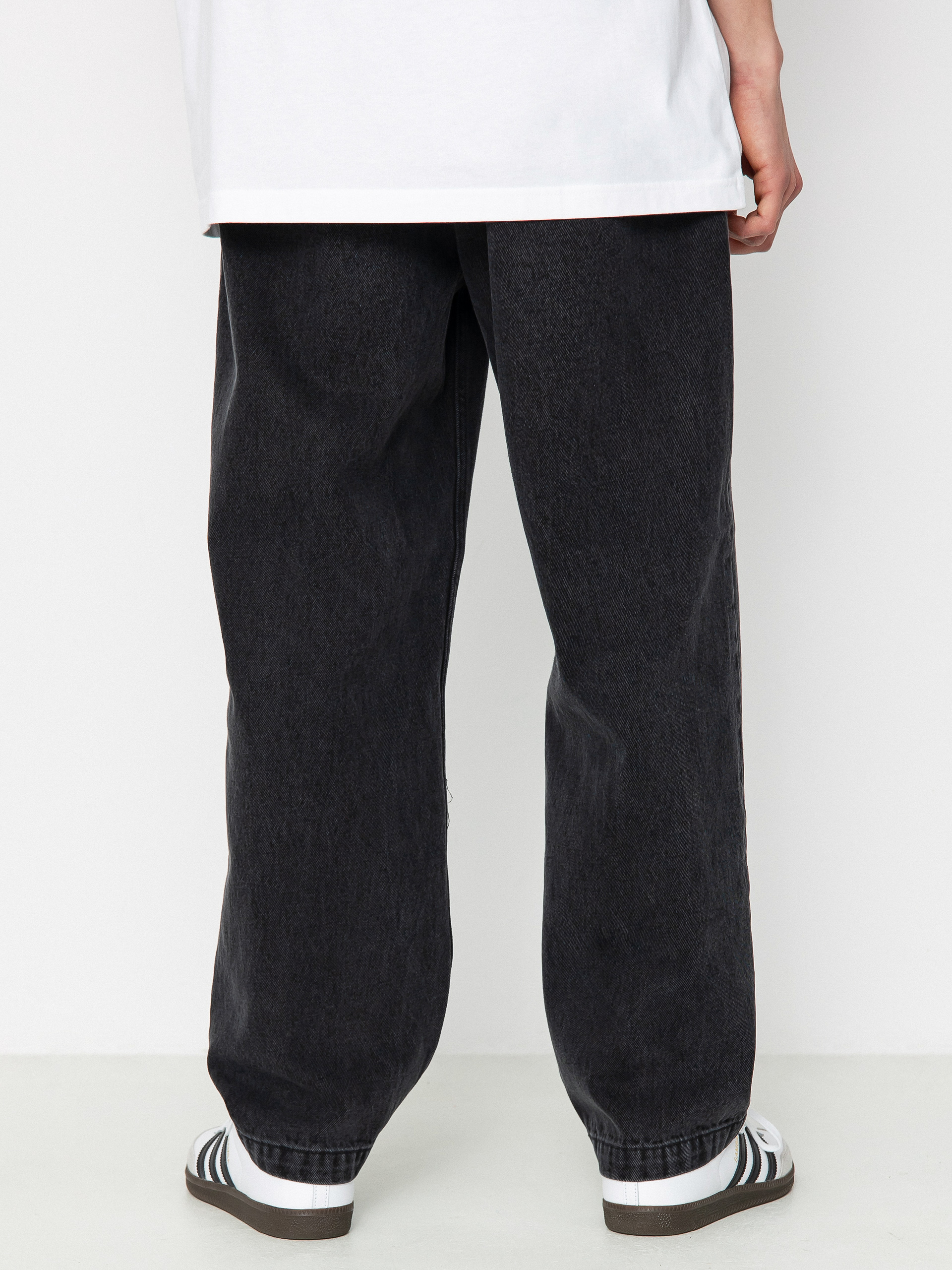 OBEY Fubar Pleated Denim Pants (faded black)