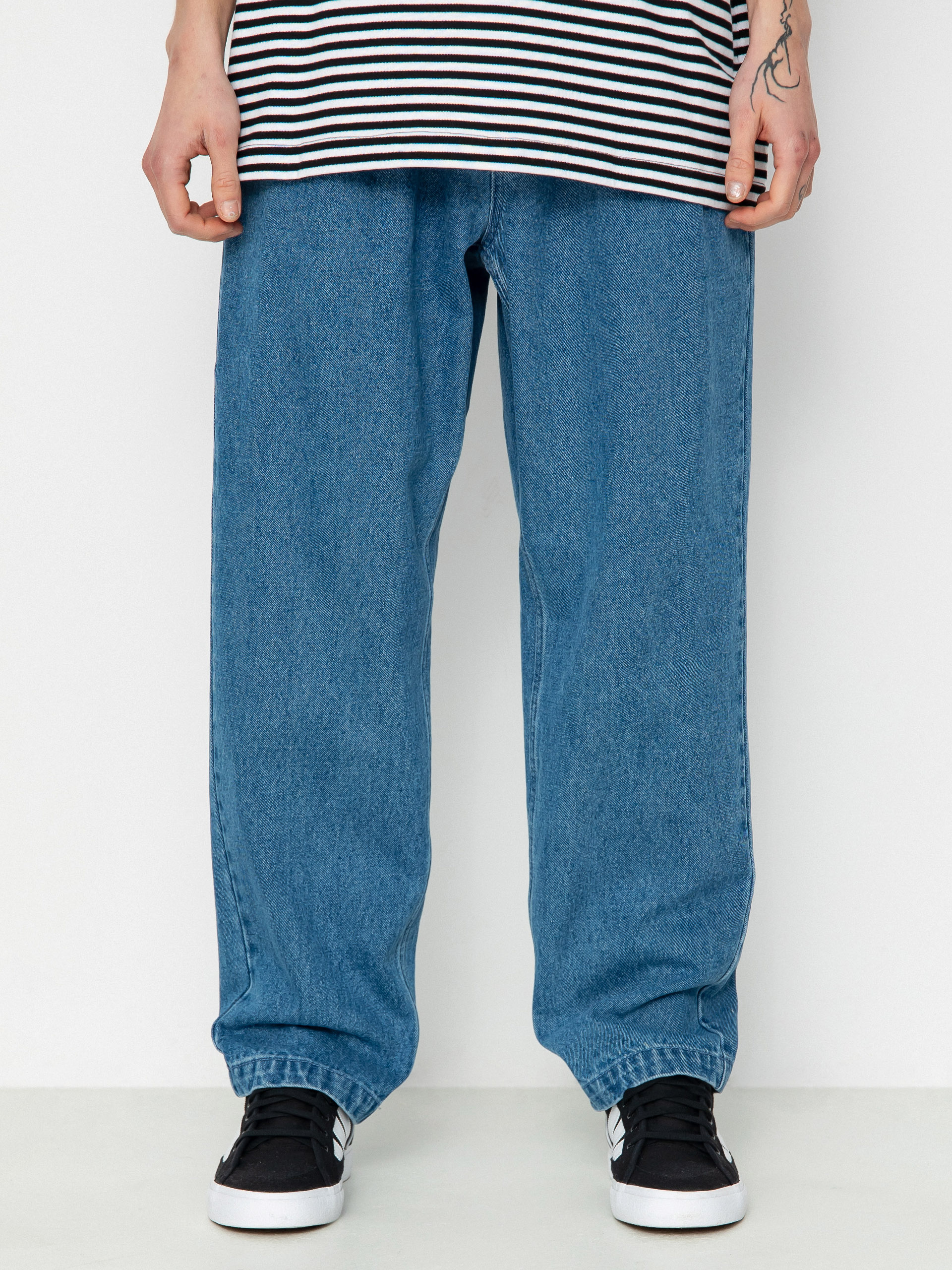 OBEY Fubar Pleated Denim Hose (light indigo)