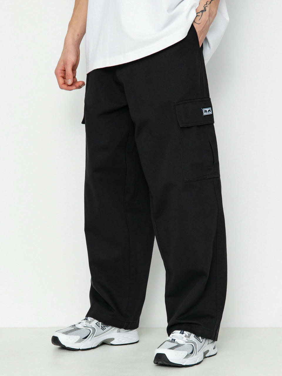 OBEY Bigwig Baggy Twill Cargo Hose (black)