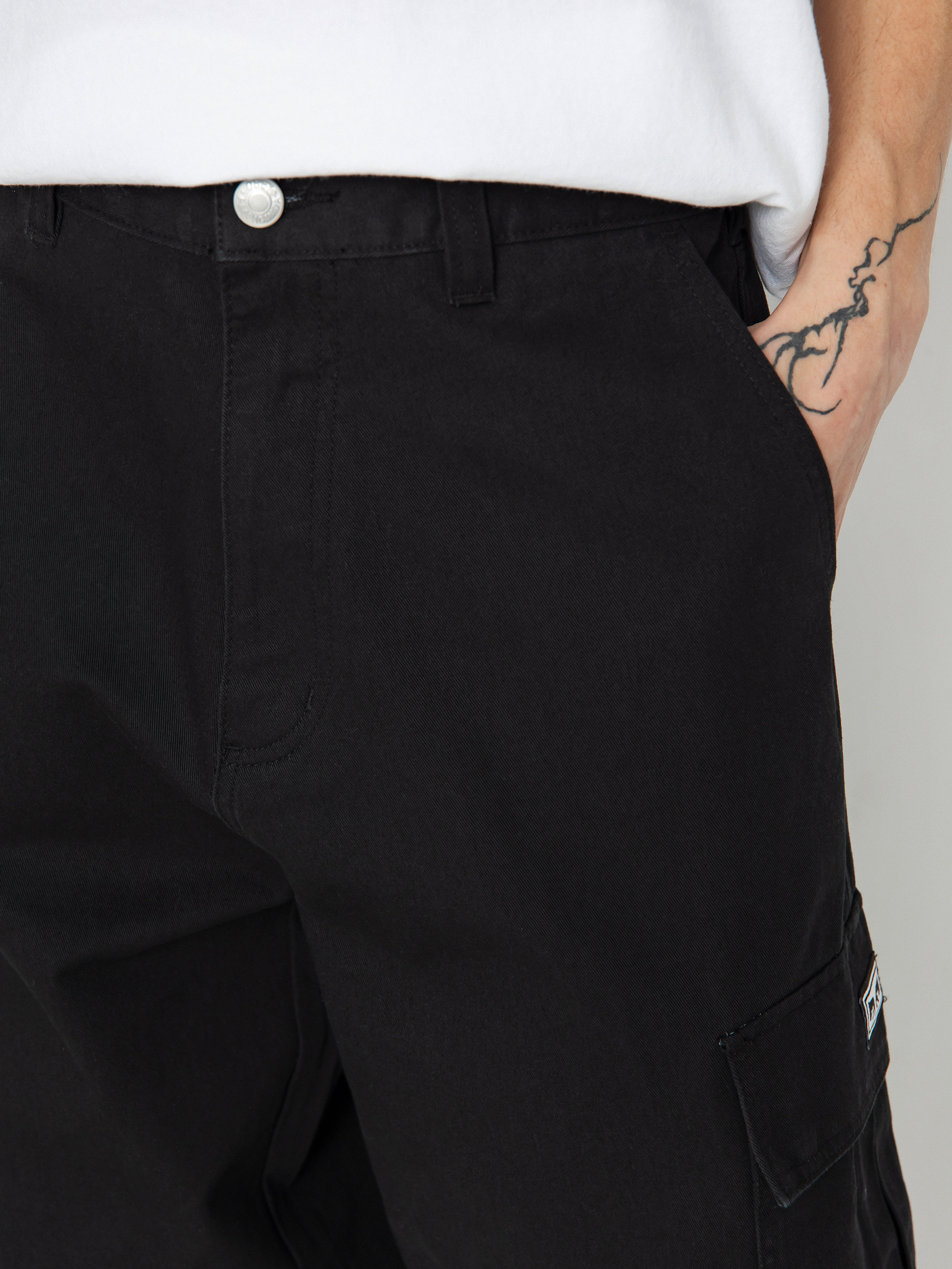 OBEY Bigwig Baggy Twill Cargo Hose (black)