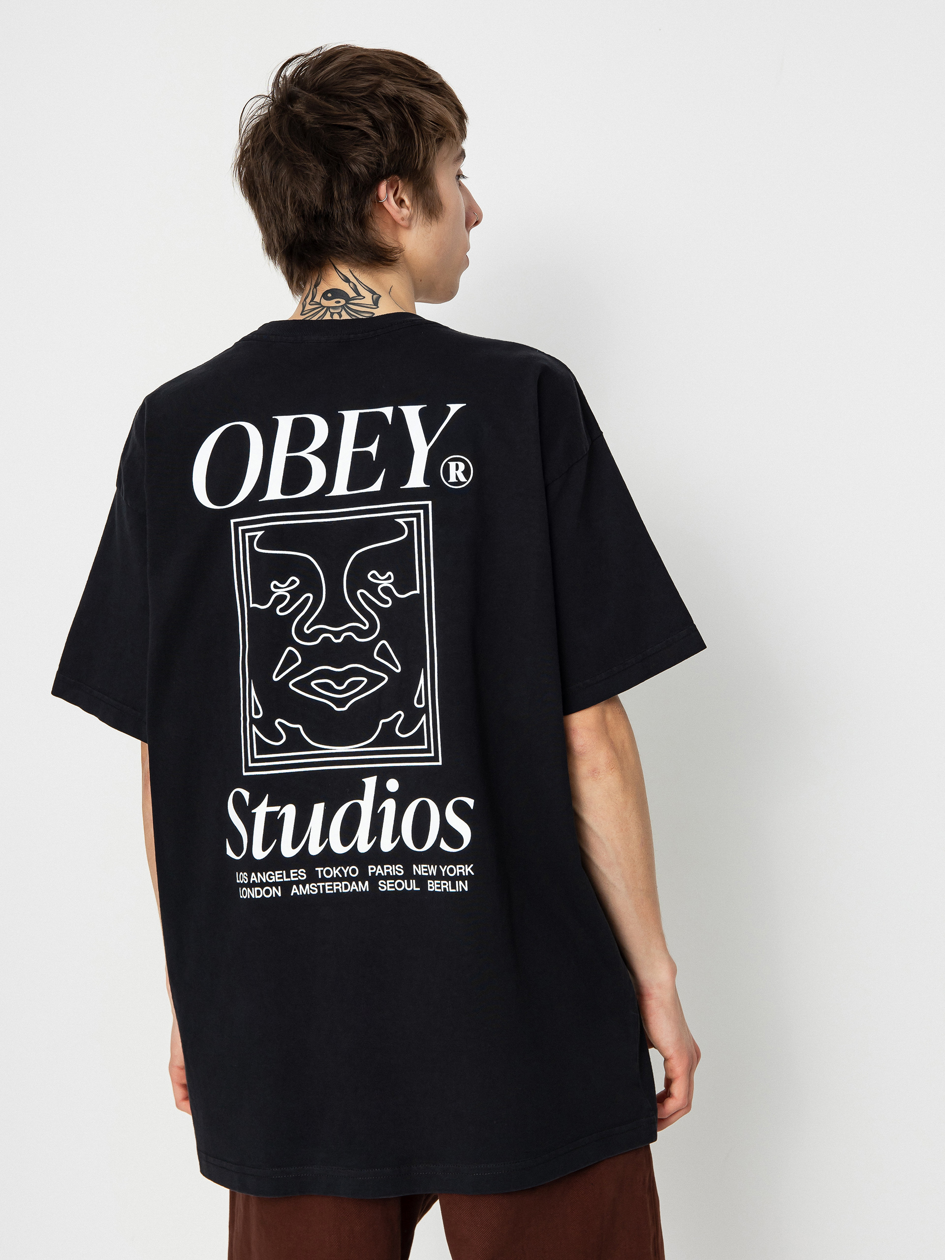 OBEY T-Shirt Studios Icon - black (jet black)